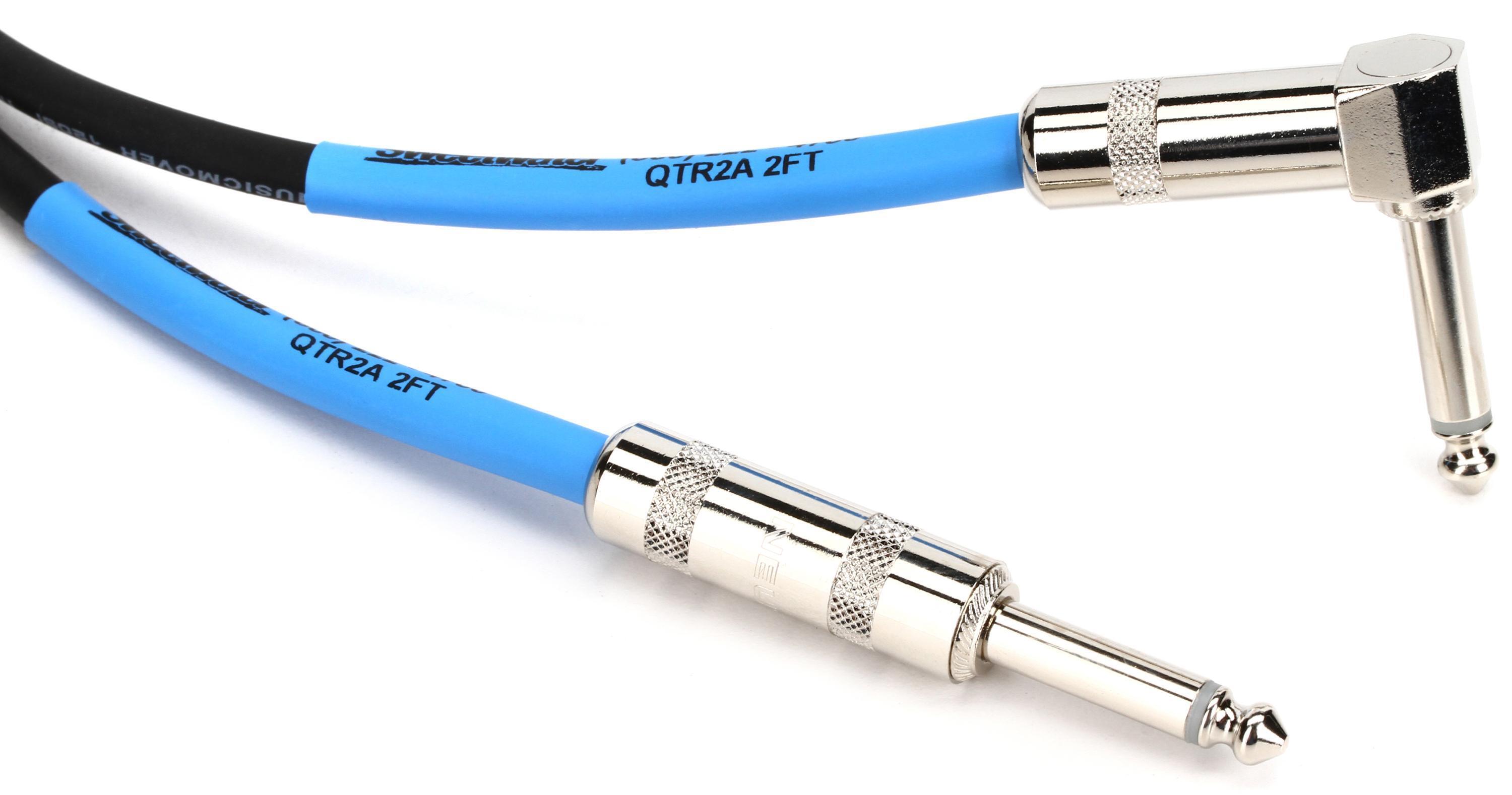 Photo of Pro Co EGL-2 Excellines Straight to Right Angle Patch Cable - 2 foot