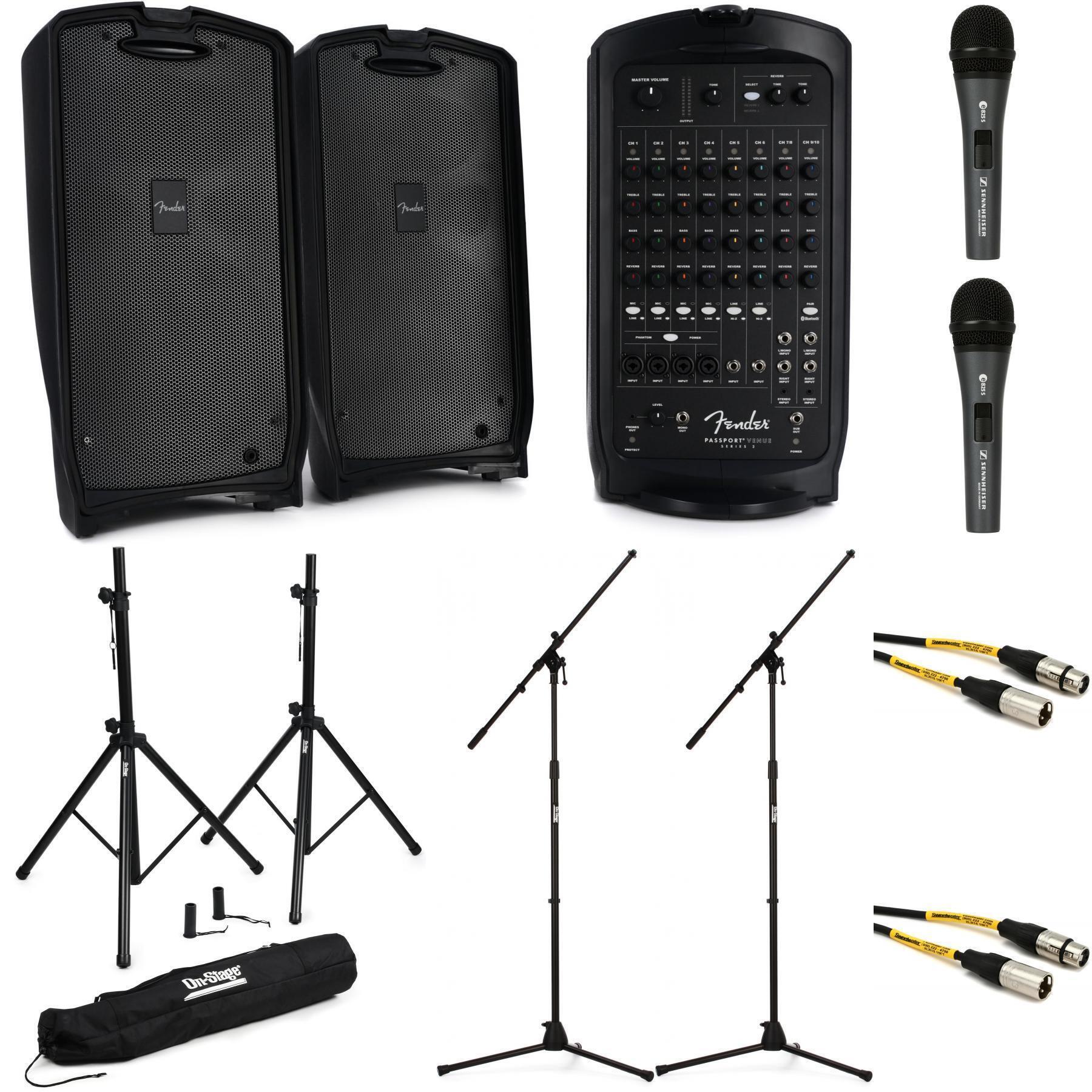 Fender passport venue 600w portable 2024 pa system