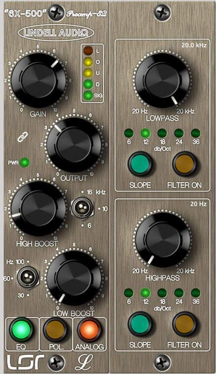 Photo of Lindell Audio 6X-500 Preamp and EQ Plug-in