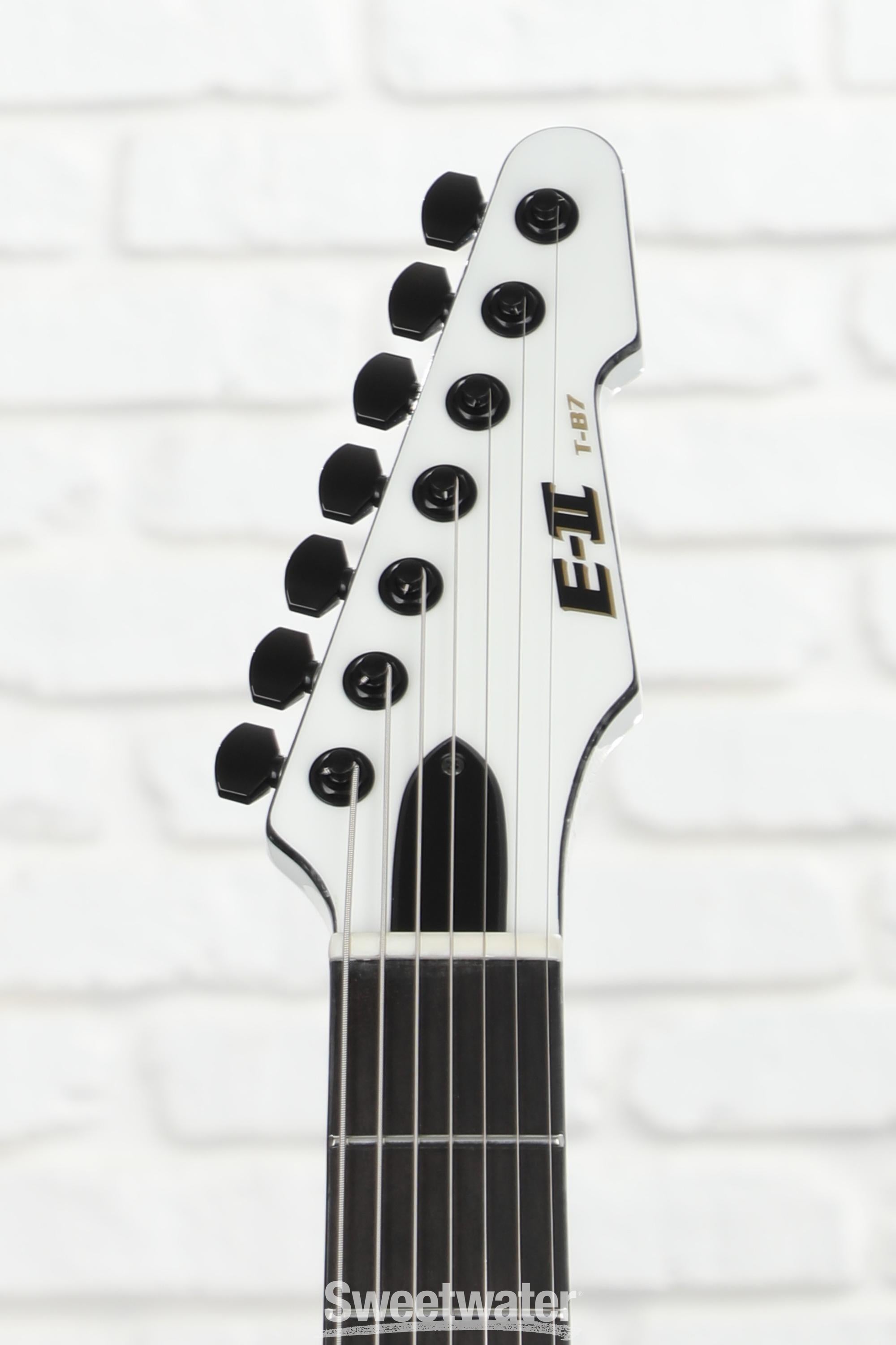 E-Ⅱ T-B7 SnowWhite テレキャスタータイプ 7弦 ESP LTD エレキギター - 楽器、器材