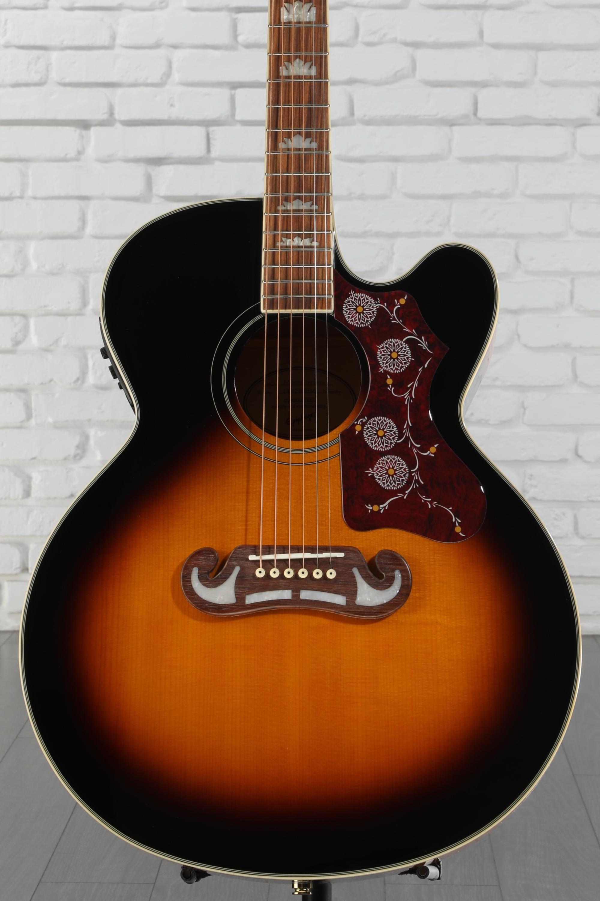 Epiphone J-200EC Studio Acoustic-Electric Guitar - Vintage