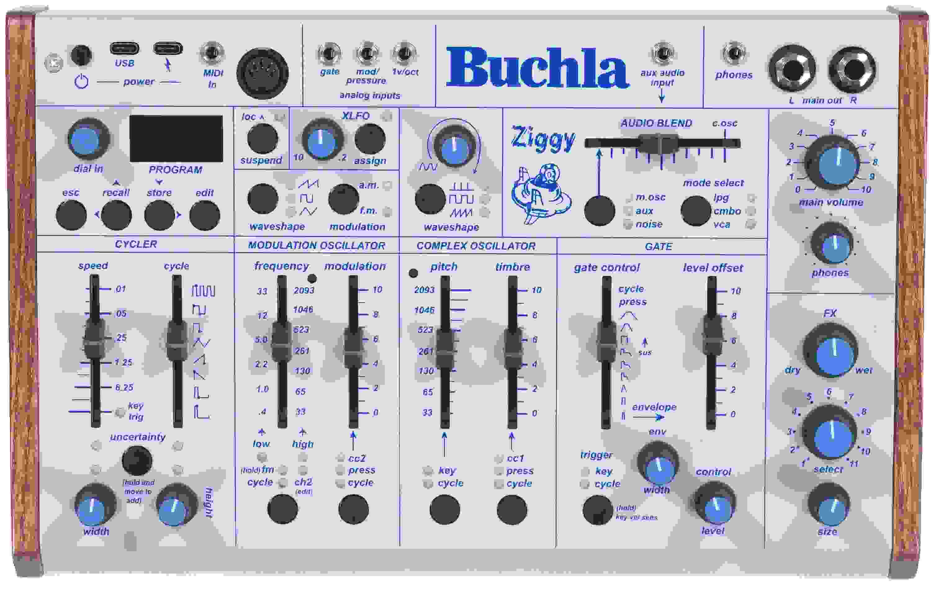 Buchla Ziggy Desktop Instrument Module