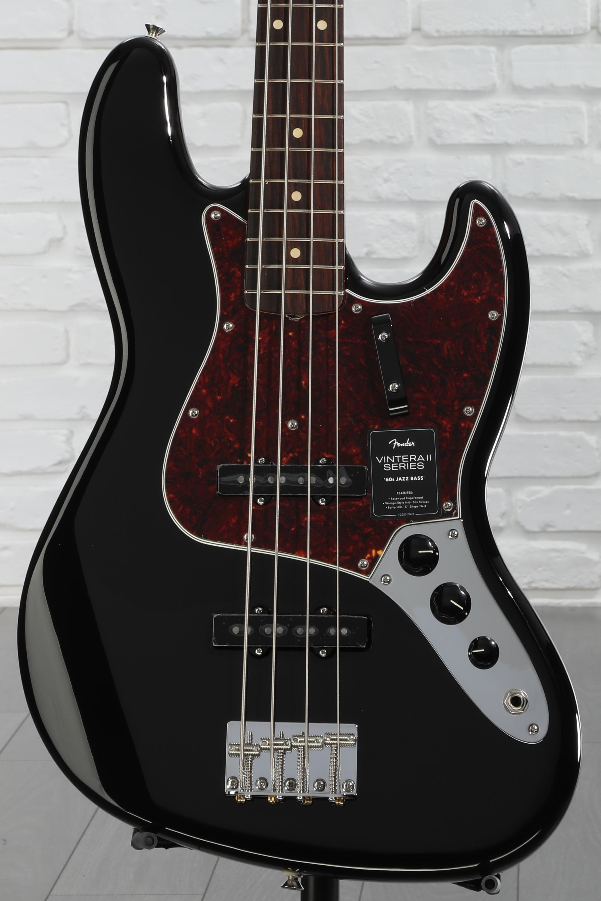 Fender Vintera II '60s Jazz Bass - Black with Rosewood