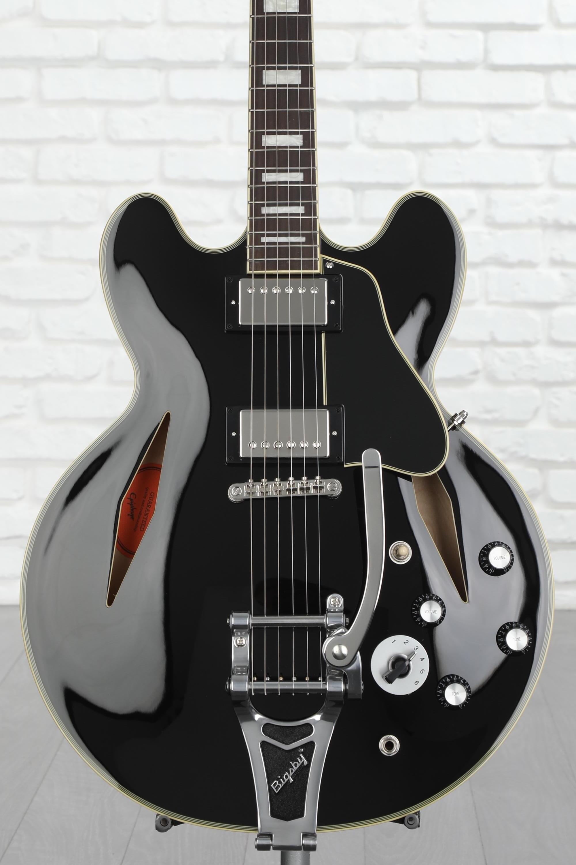 Epiphone Shinichi Ubukata ES-355 Custom Bigsby Semi-hollowbody Electric  Guitar - Ebony | Sweetwater