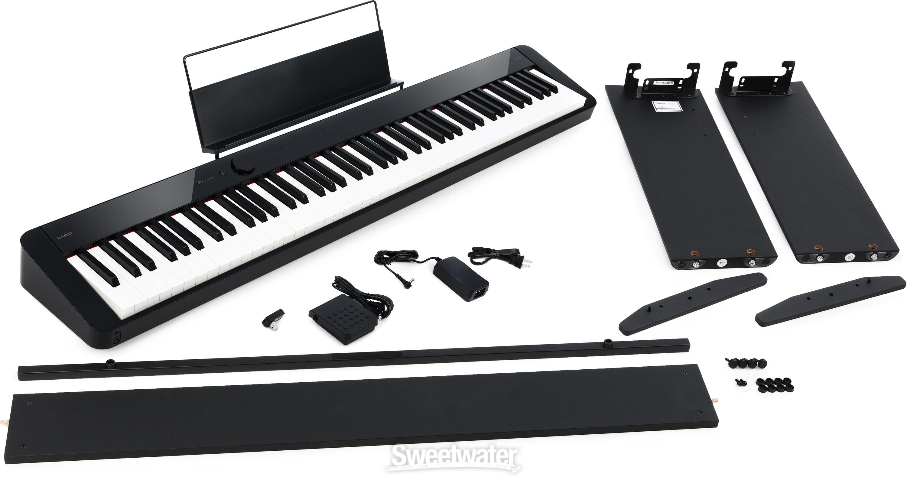 Casio Privia PX-S1100 Digital Piano - Black with CS68 Stand