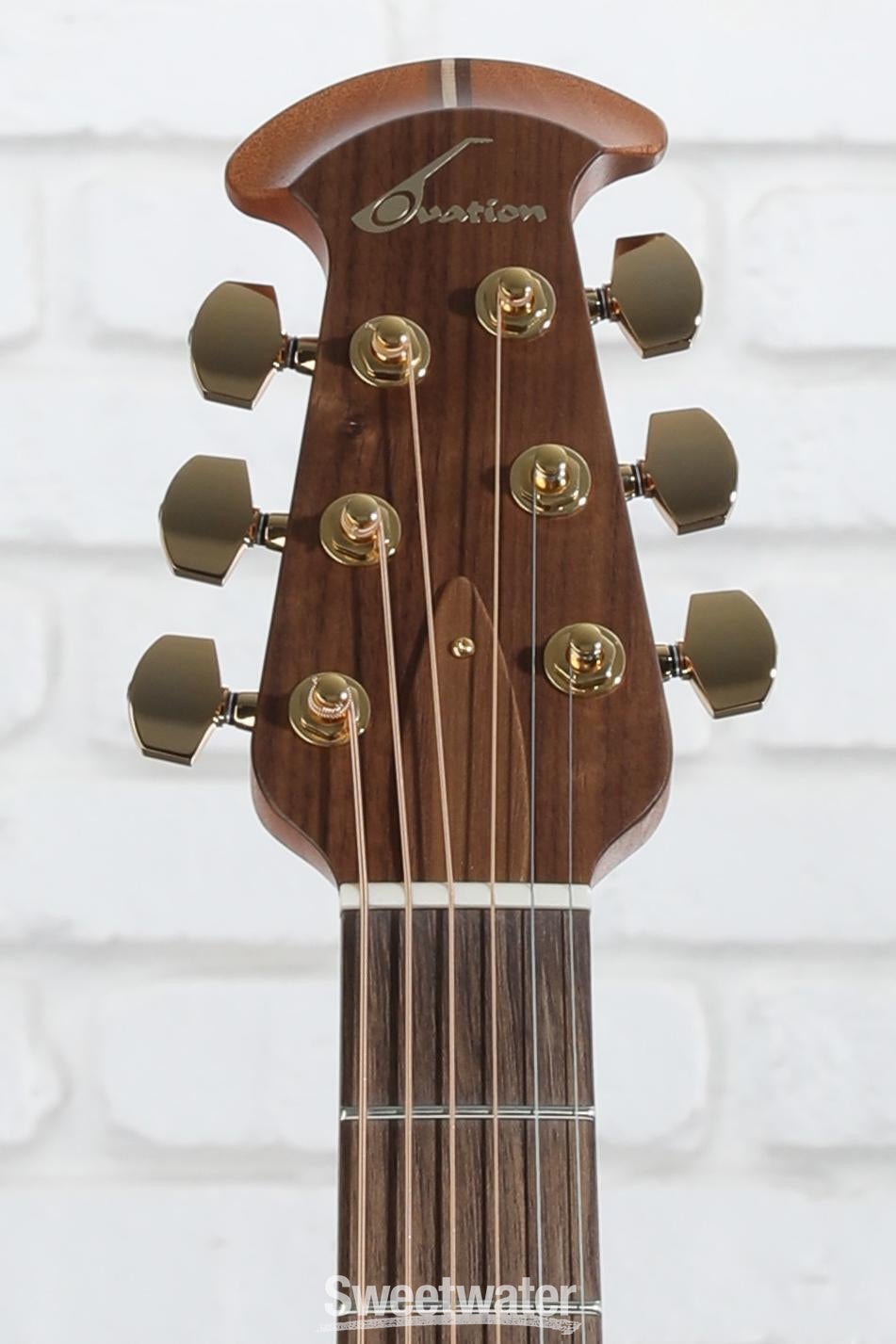 Ovation USA Legend Deep Cutaway E-Acoustic Guitar - Natural