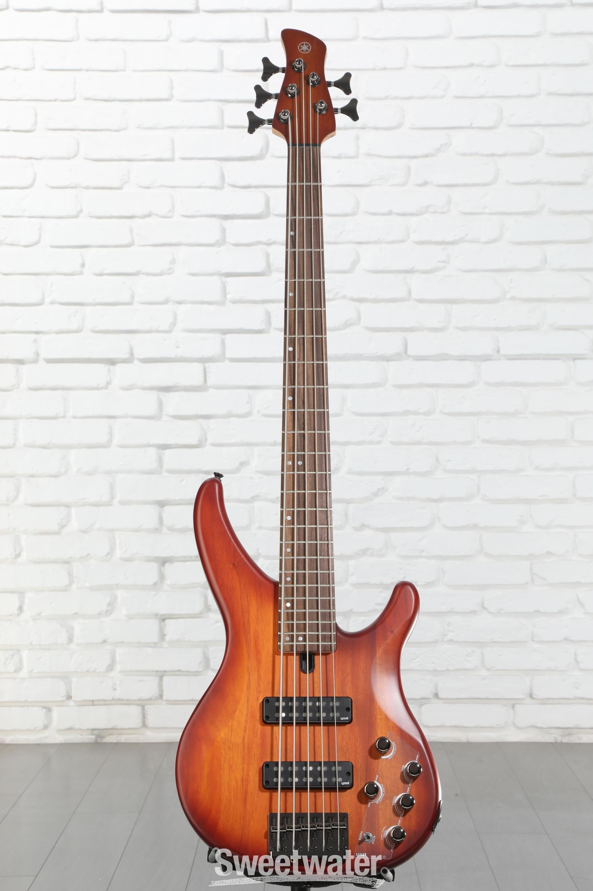 Yamaha TRBX505 5-string Bass Guitar - Brick Burst | Sweetwater