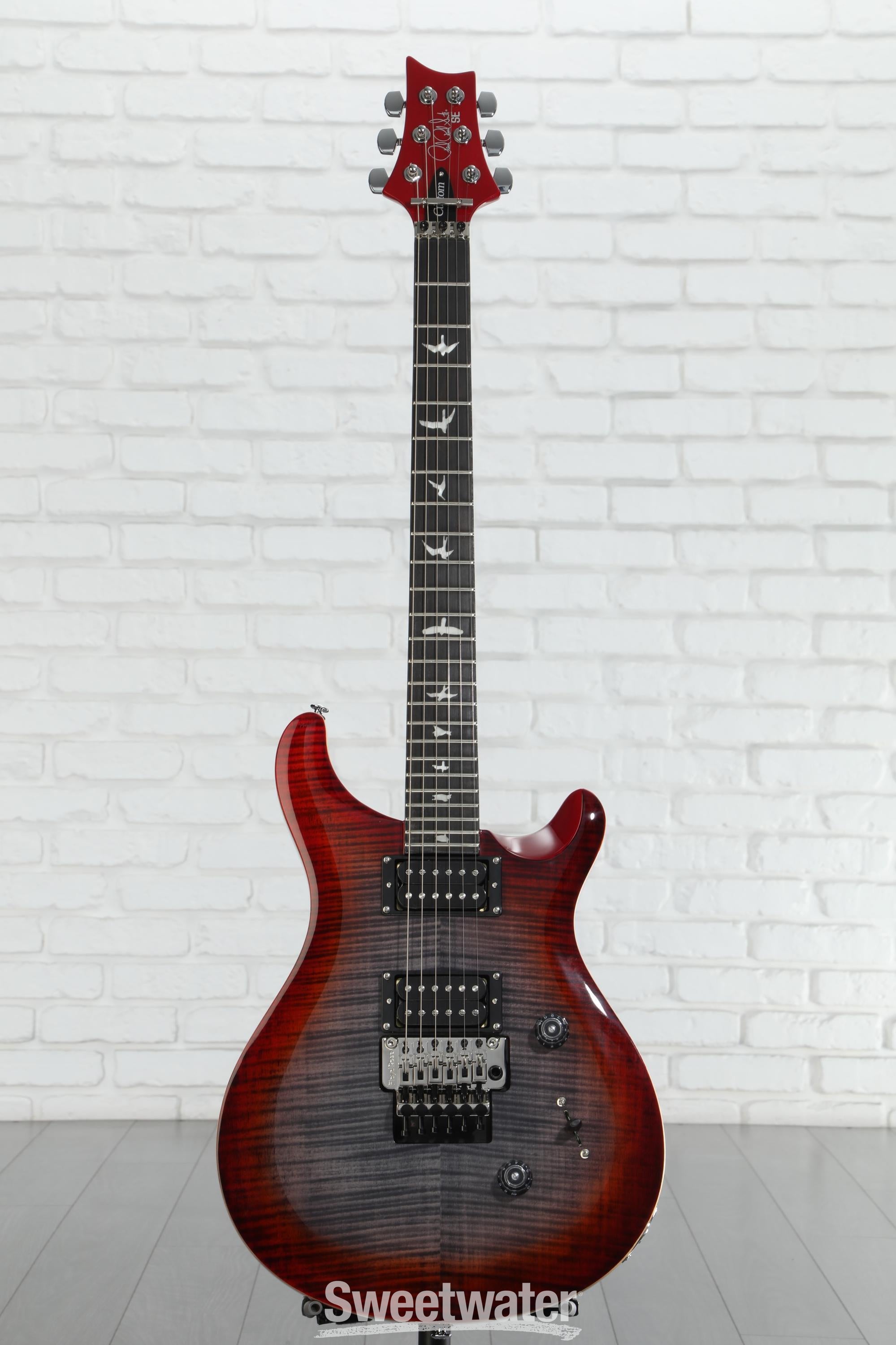 v*s様 PRS SE Custom24 Floyd charcoal burs PRS SE Custom 24 Floyd Electric Guitar - Charcoal Cherry