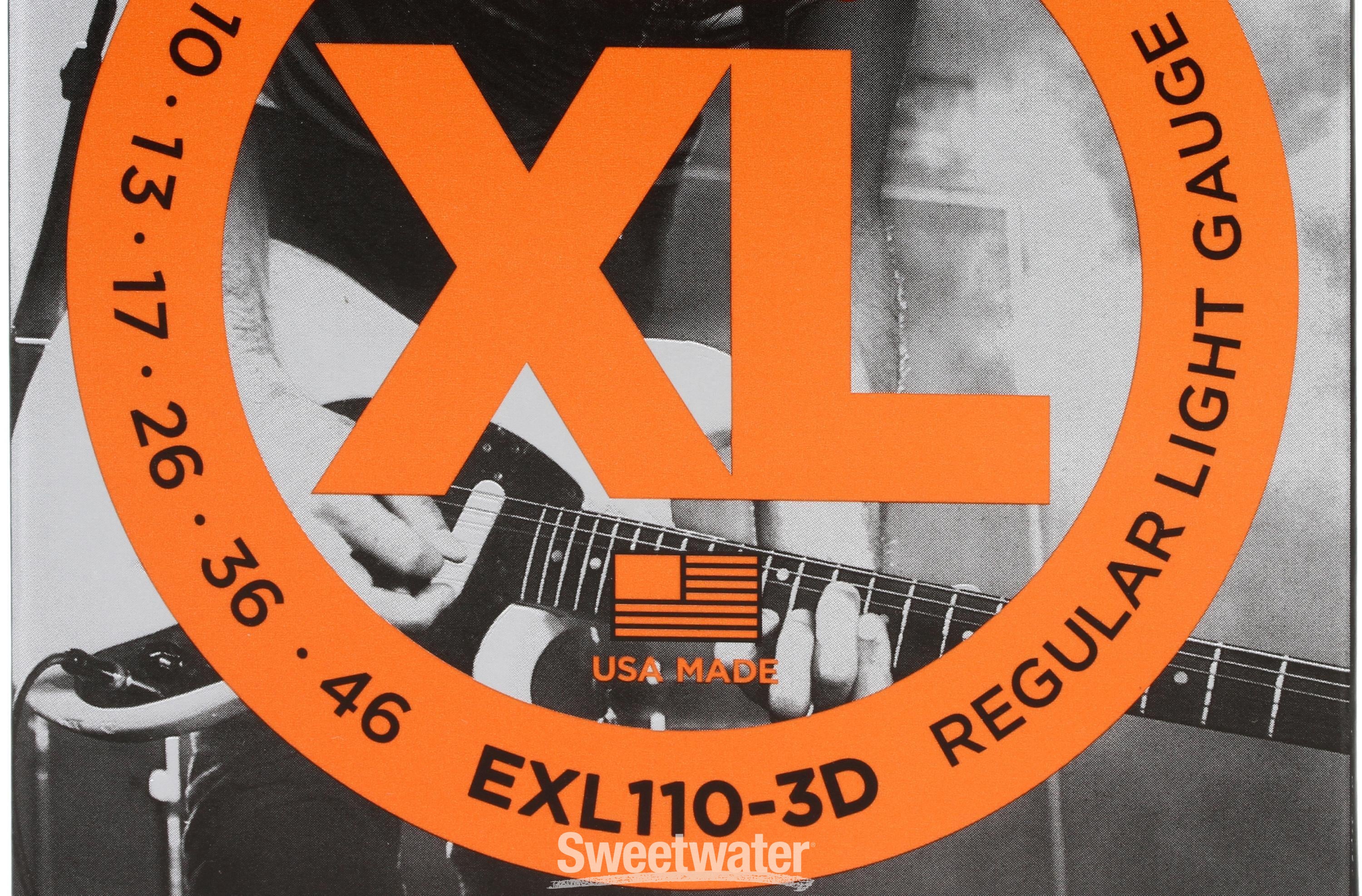 D Addario EXL110 XL Nickel Wound Electric Guitar Strings .010