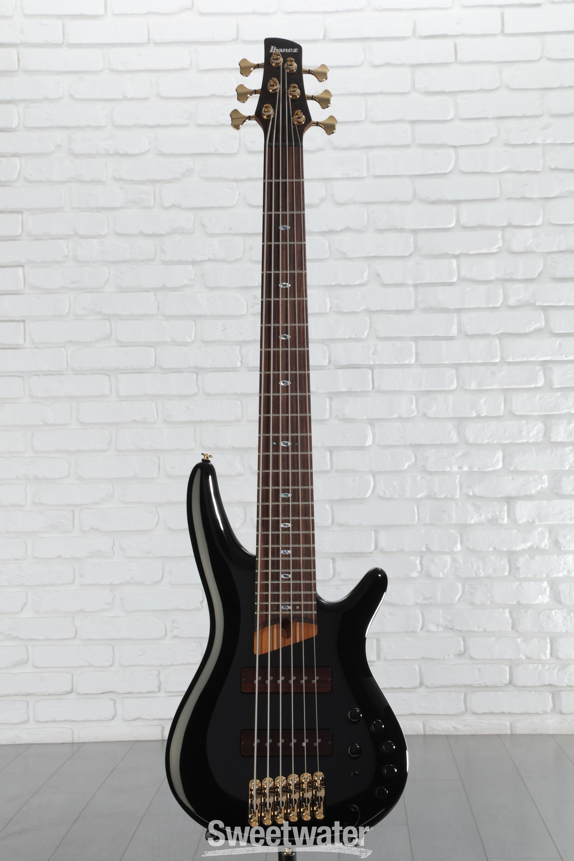 Ibanez Prestige SR3506 6-string Bass Guitar - Black | Sweetwater