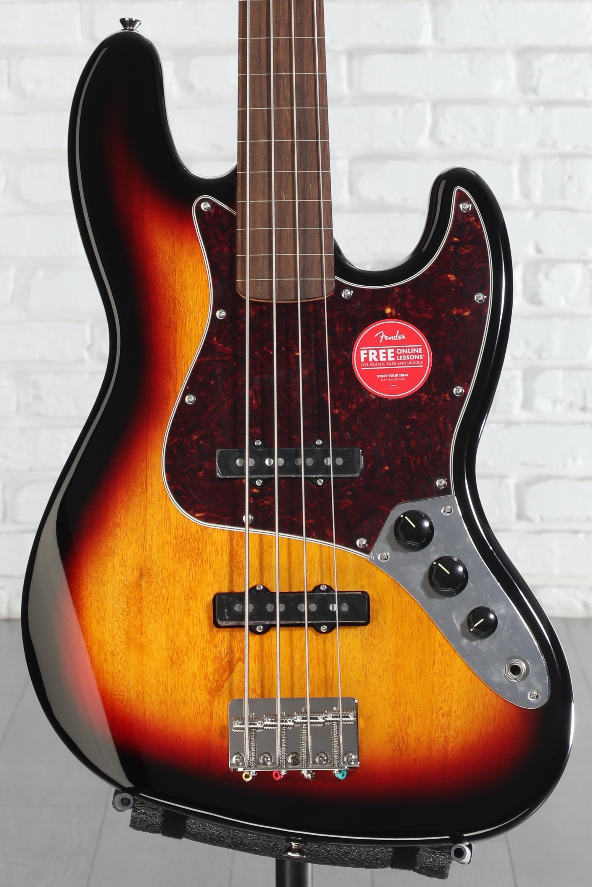 Squier Classic Vibe '60s Fretless Jazz Bass - 3-Tone Sunburst