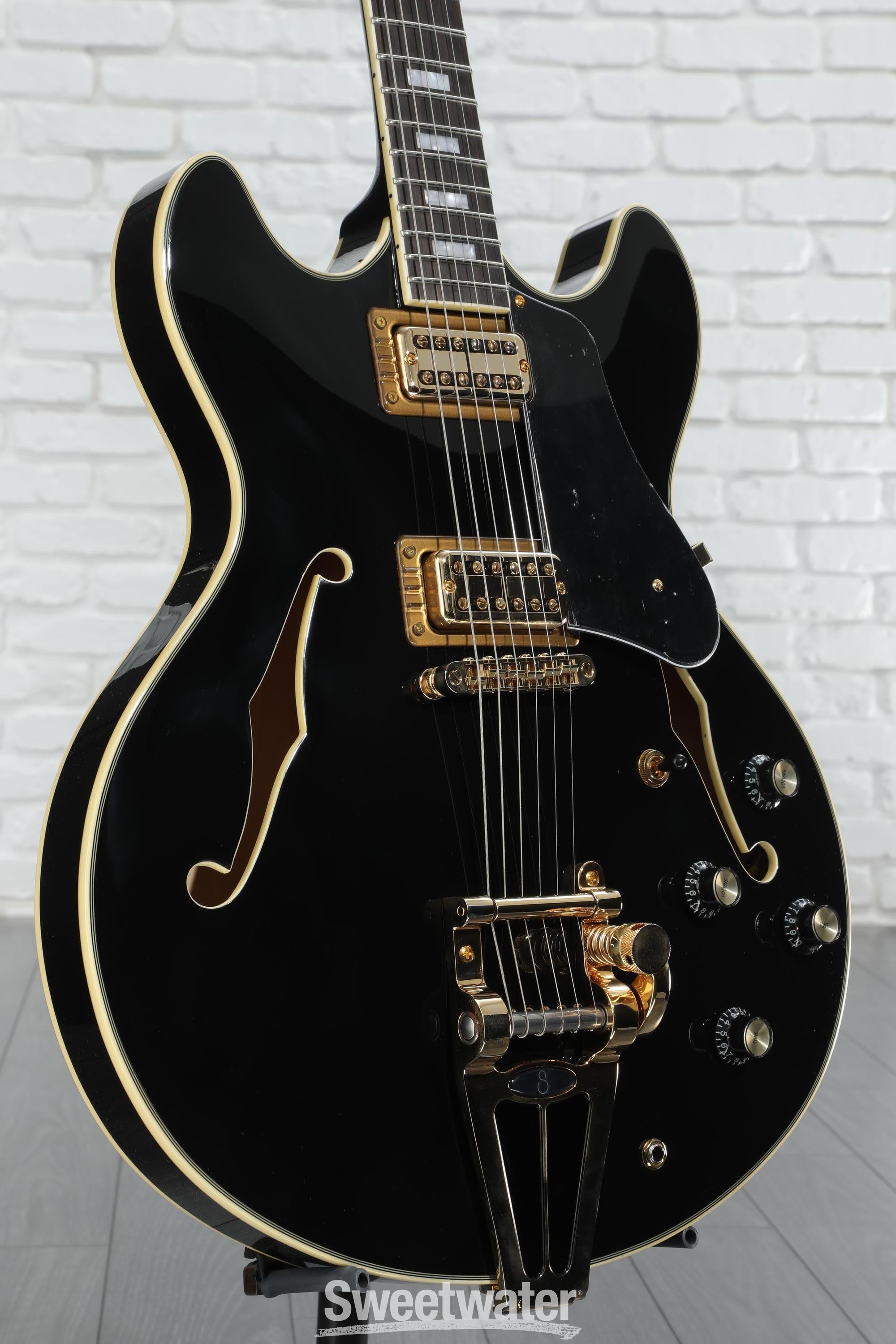 Sire 335 Larry Carltonブラック Sire Larry Carlton H7T Semi-hollowbody Guitar - Black
