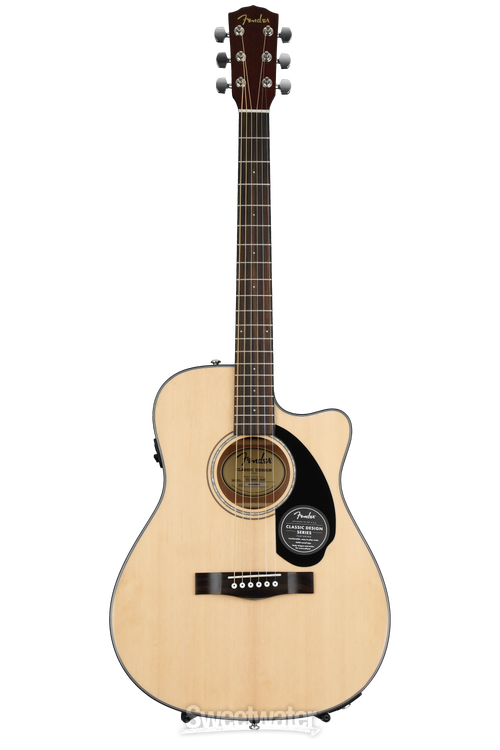 Fender CC-60SCE Acoustic-electric Guitar - Natural | Sweetwater