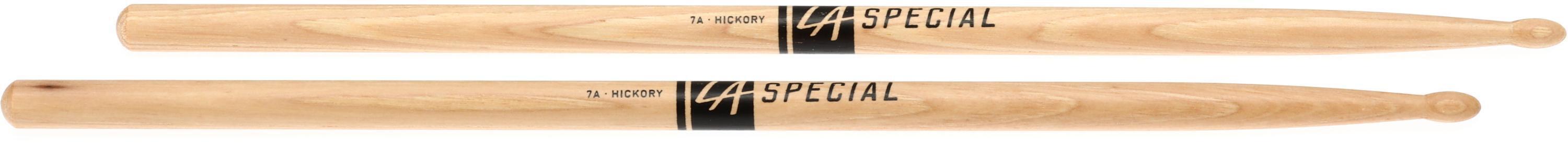 LA Specials Drum Sticks - 7A Drumsticks - Drum Sticks Set for Acoustic  Drums or Electronic Drums - Oval Nylon Tip - Hickory Drumsticks -  Consistent