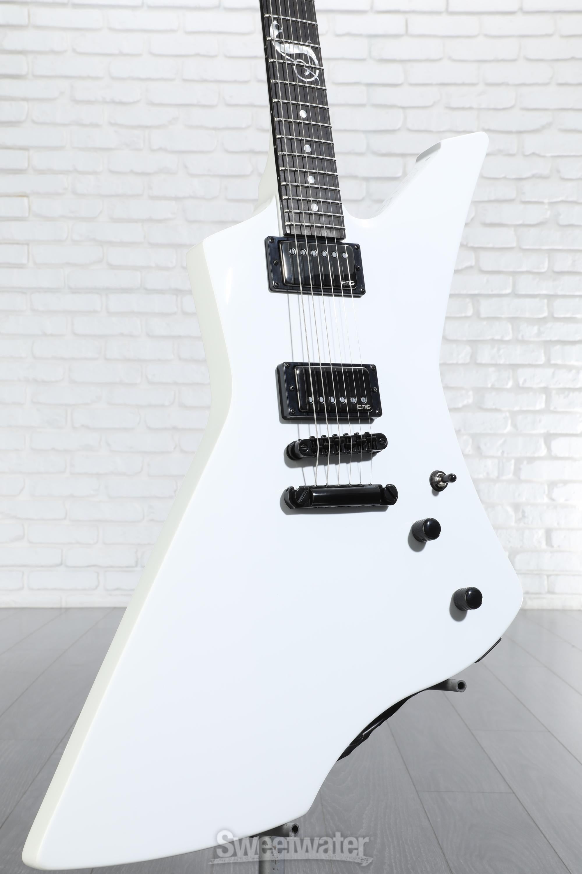 ESP LTD James Hetfield Signature Snakebyte Snow White Sweetwater