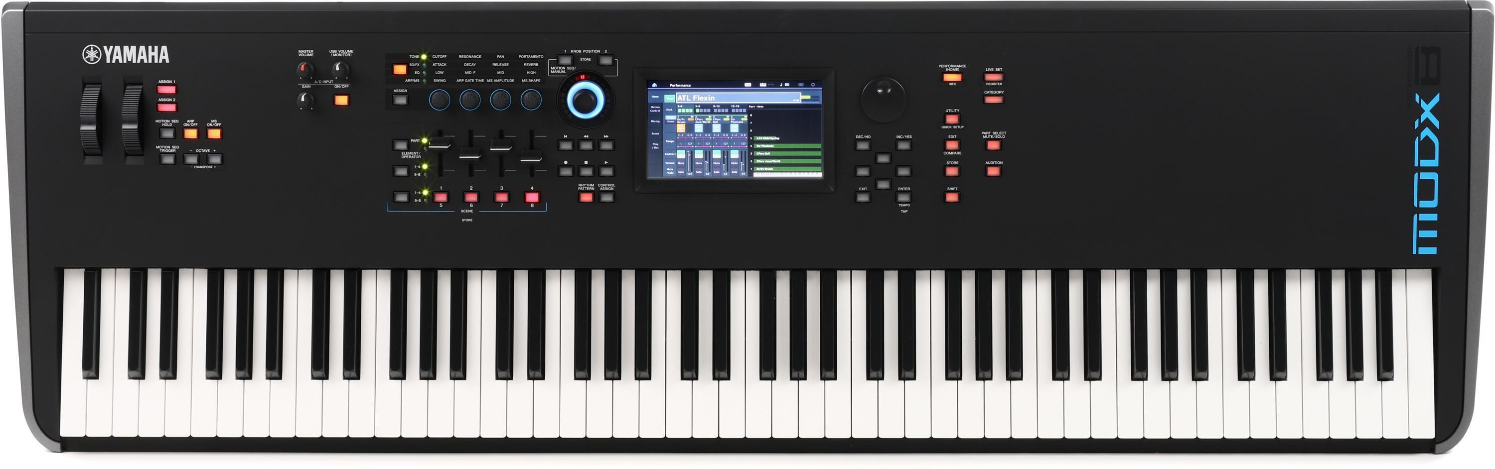鍵盤楽器 modx8 Buy Yamaha MOD-X8 PLUS 88 KEY SYNTHESIZER | Sam Ash Music