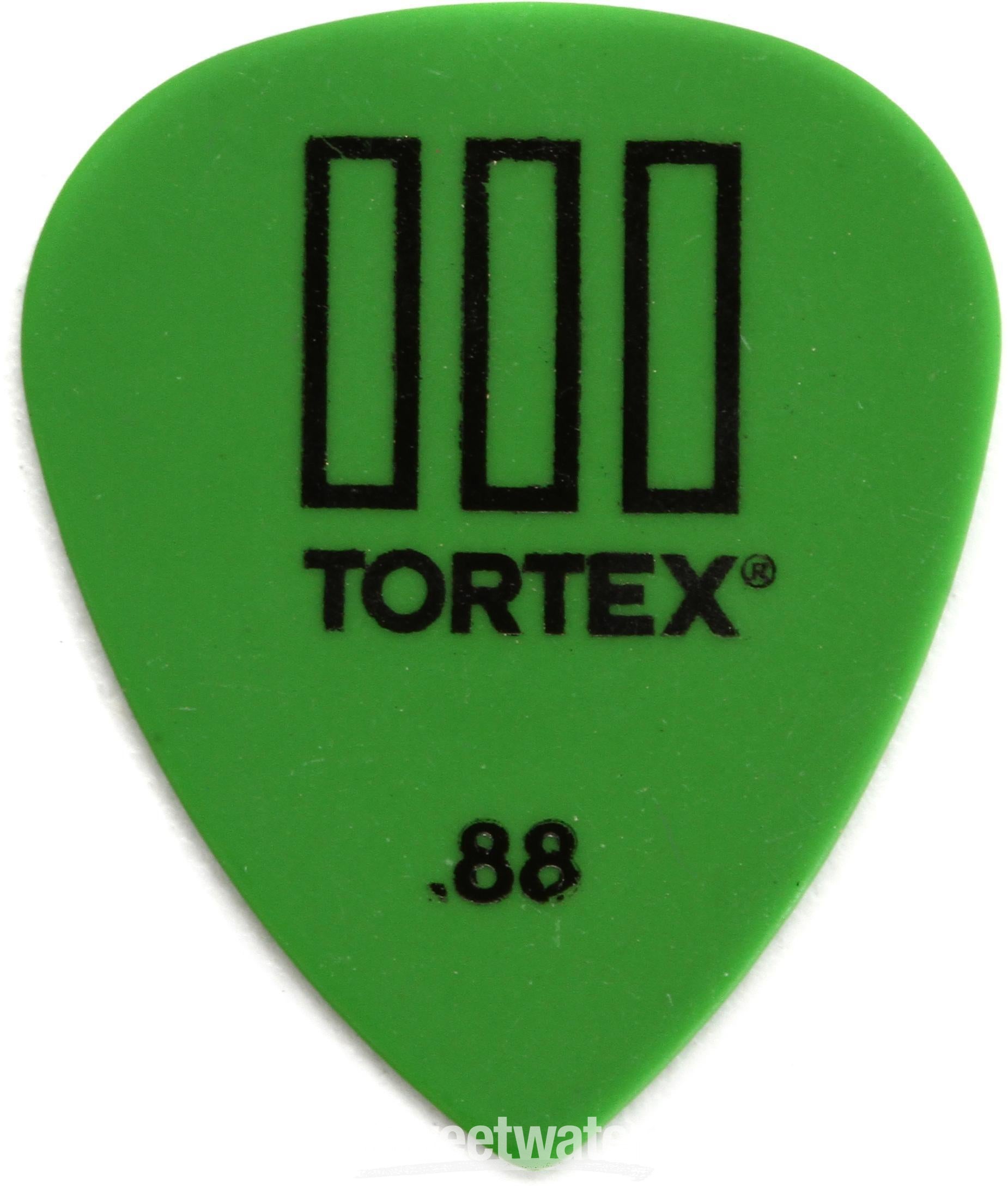 Dunlop Tortex Jazz TIII Guitar Picks - .88mm Green, 72-pack