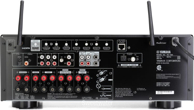 Yamaha RX-V6A 7.2-channel Network A/V Receiver - Black