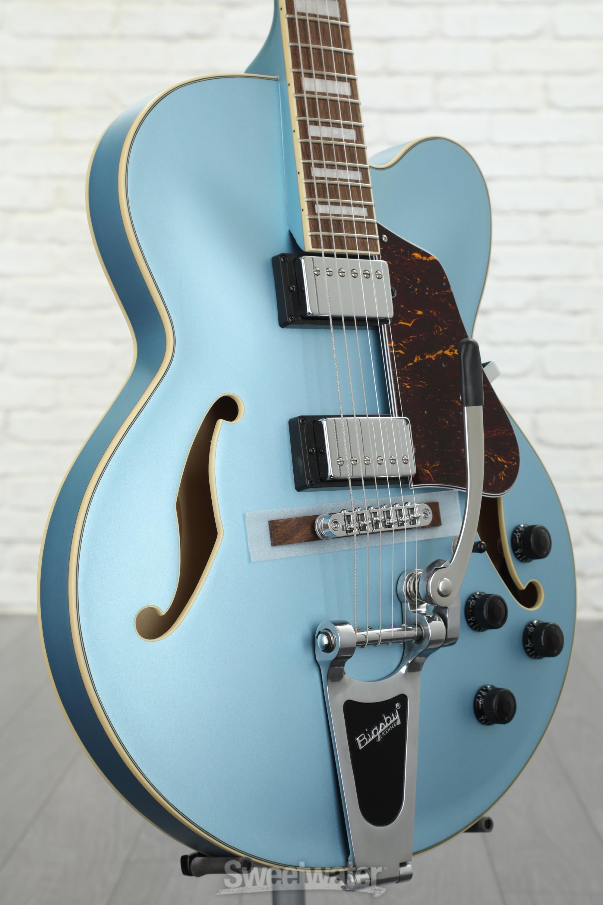 Ibanez Artcore AFS75T - Steel Blue Flat | Sweetwater