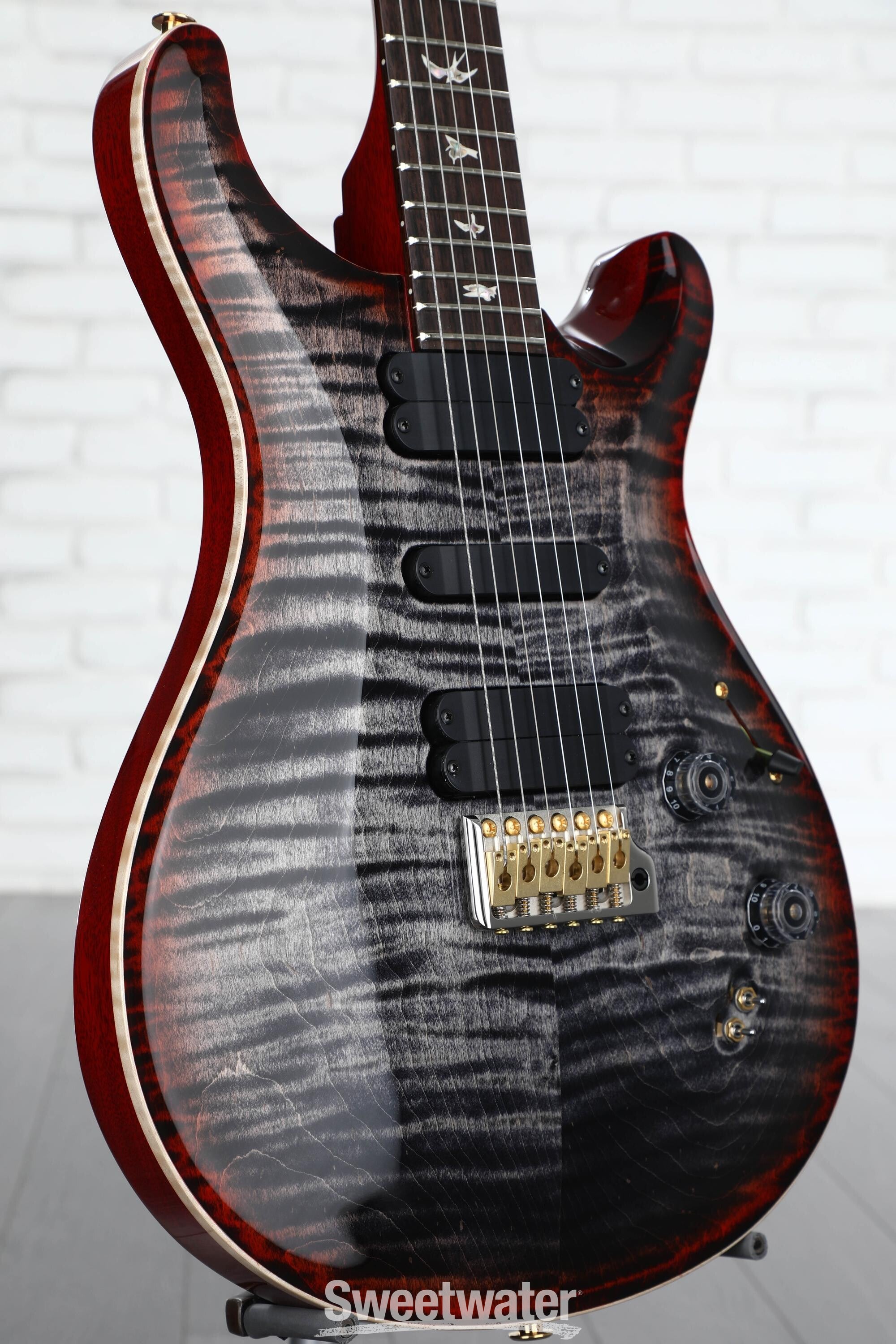 PRS 509 Electric Guitar - Charcoal Cherry Burst 10-Top