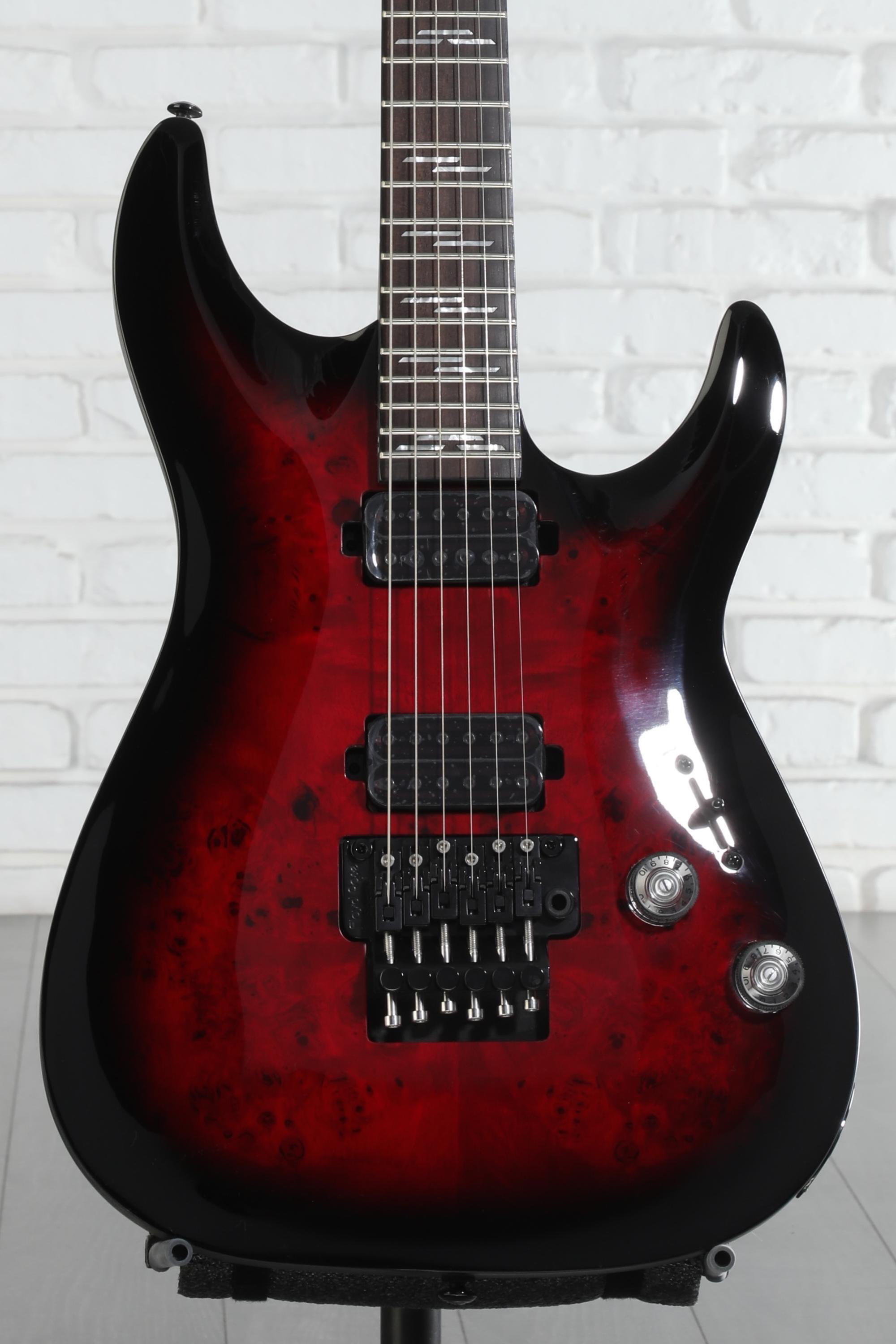 Schecter Omen Elite-6 FR Electric Guitar - Black Cherry Burst