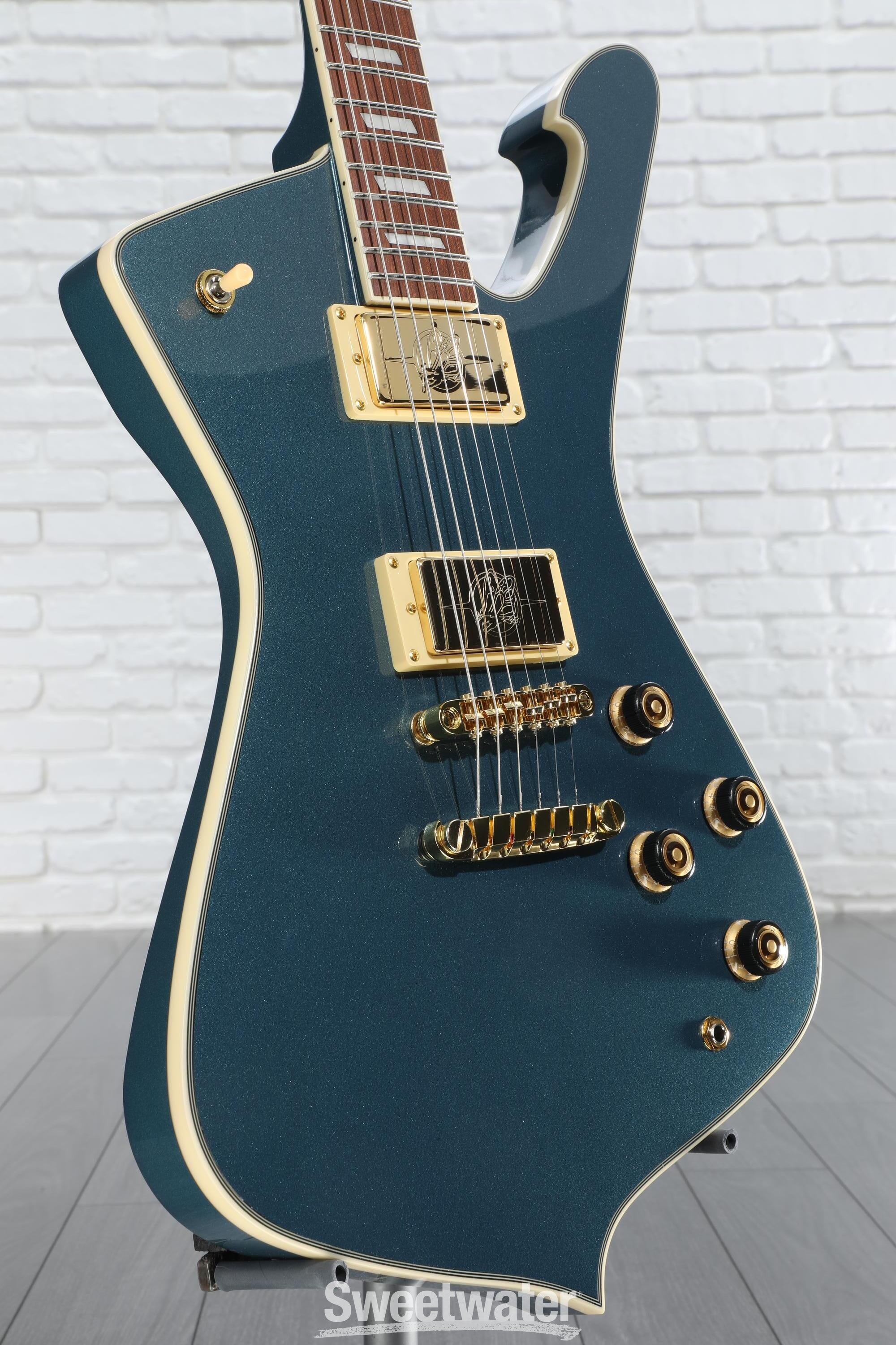 Ibanez Iceman IC420 Electric Guitar - Antique Blue Metallic