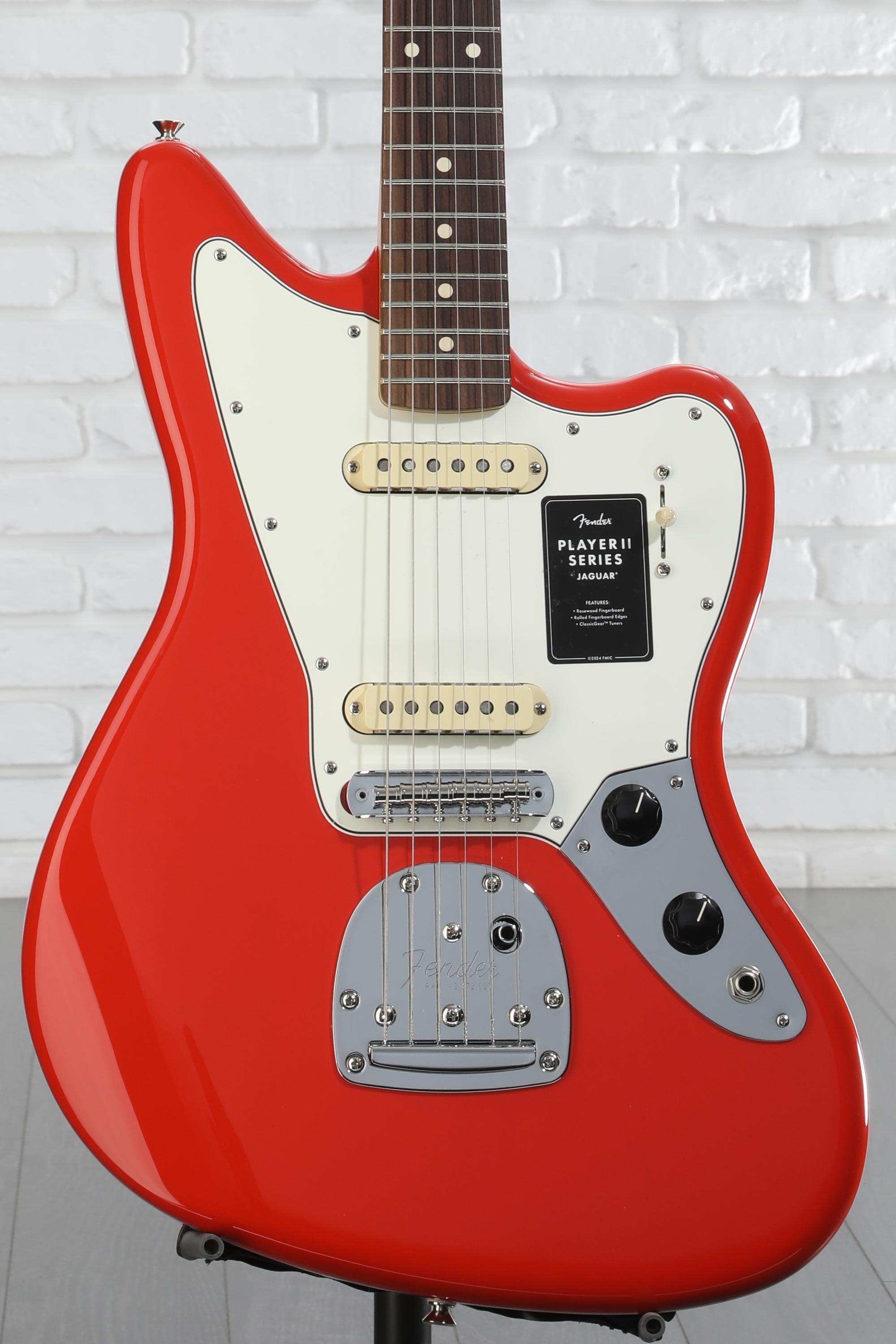 Fender Player II Jaguar Electric Guitar - Coral Red | Sweetwater