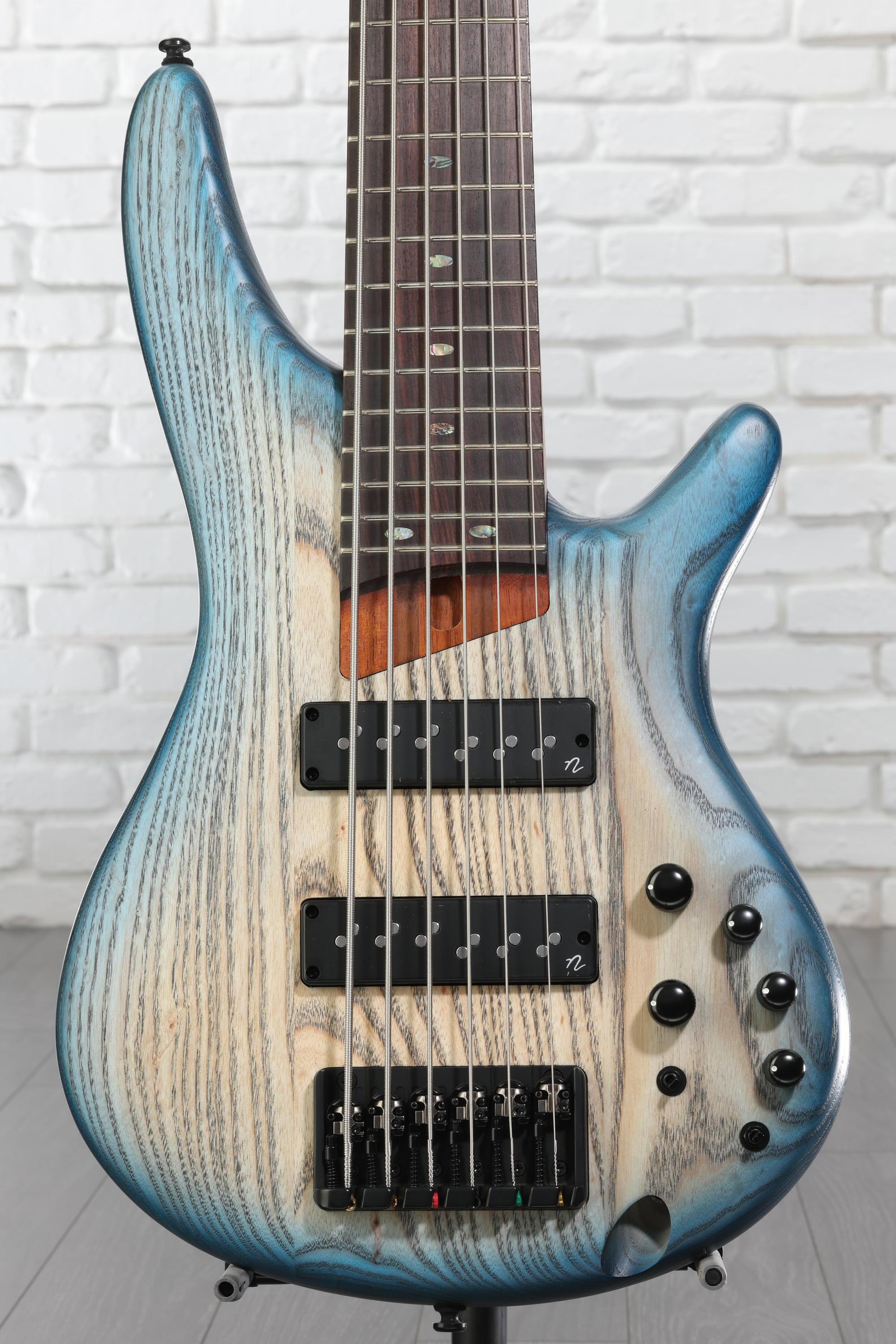 Ibanez Standard SR606E Bass Guitar - Cosmic Blue Starburst Flat