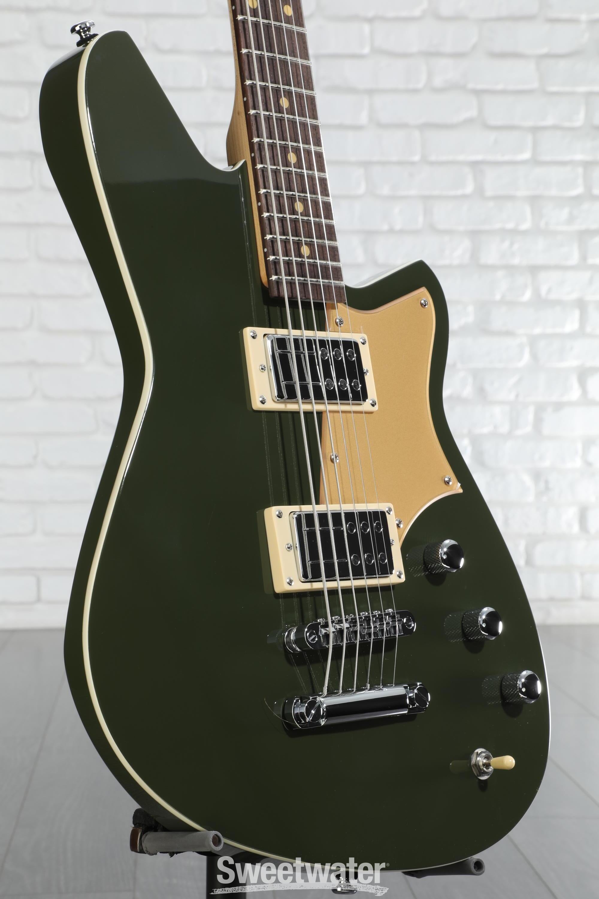 ギター DESCENT Reverend Descent RA Baritone Electric Guitar - Army Green