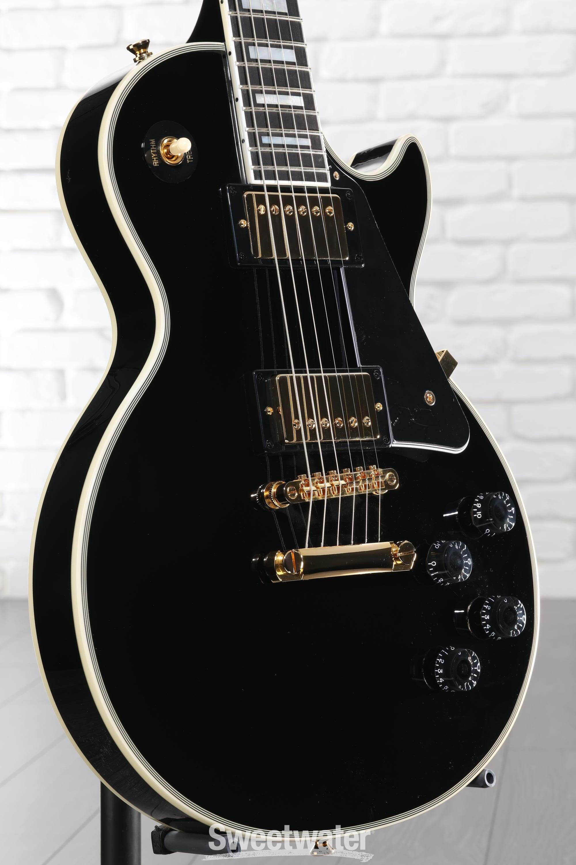 【メンテ済み】Epiphone Les Paul Custom  ケース付き メンテ済み】Epiphone Les Paul Custom ケース付き