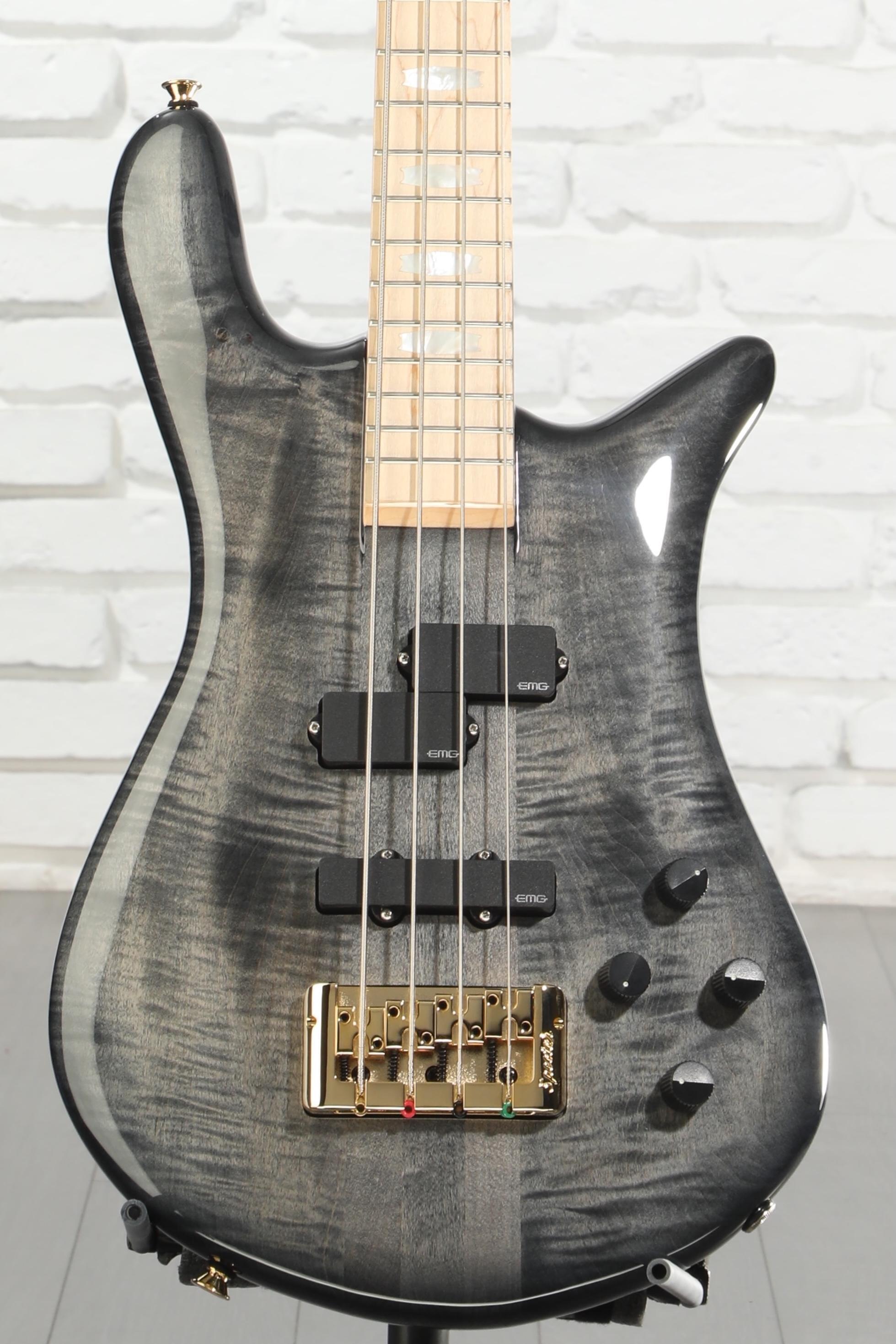 Spector Euro 4 LX Electric Bass Guitar - Black Stain Gloss, Maple