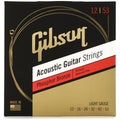 Photo of Gibson Accessories SAG-PB12 Phosphor Bronze Acoustic Guitar Strings - .012-.053 Light