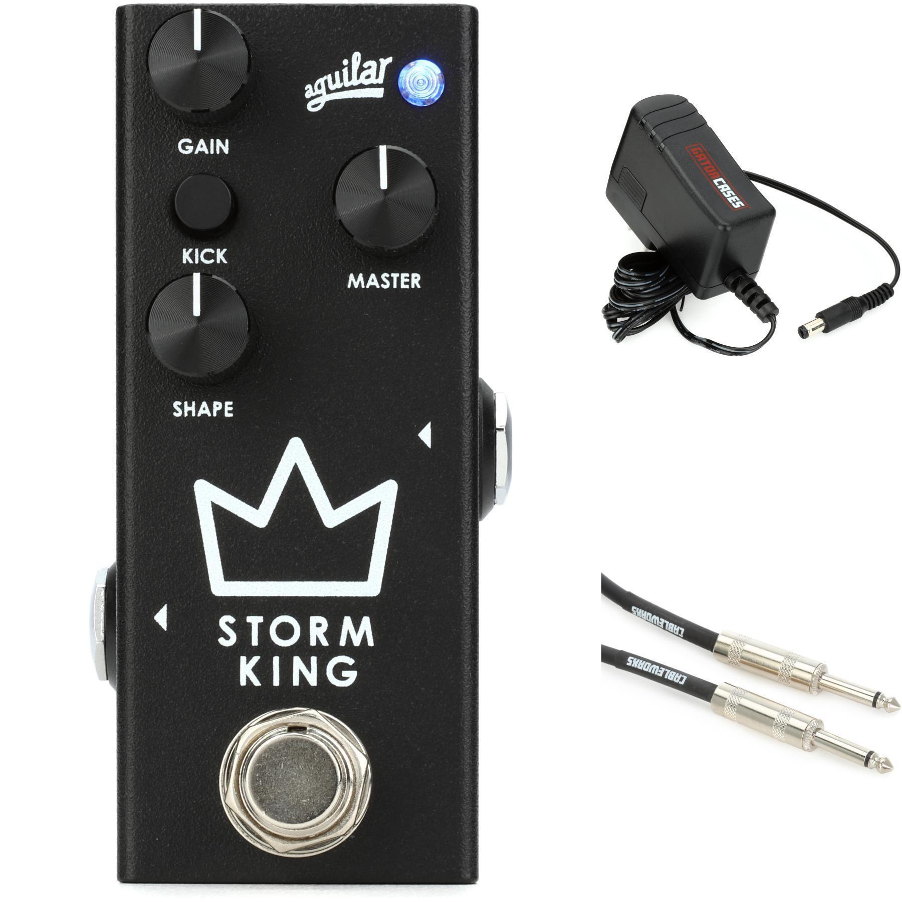 aguilar STORM KING ベースエフェクター Aguilar Storm King Bass Distortion Pedal with Power Supply and