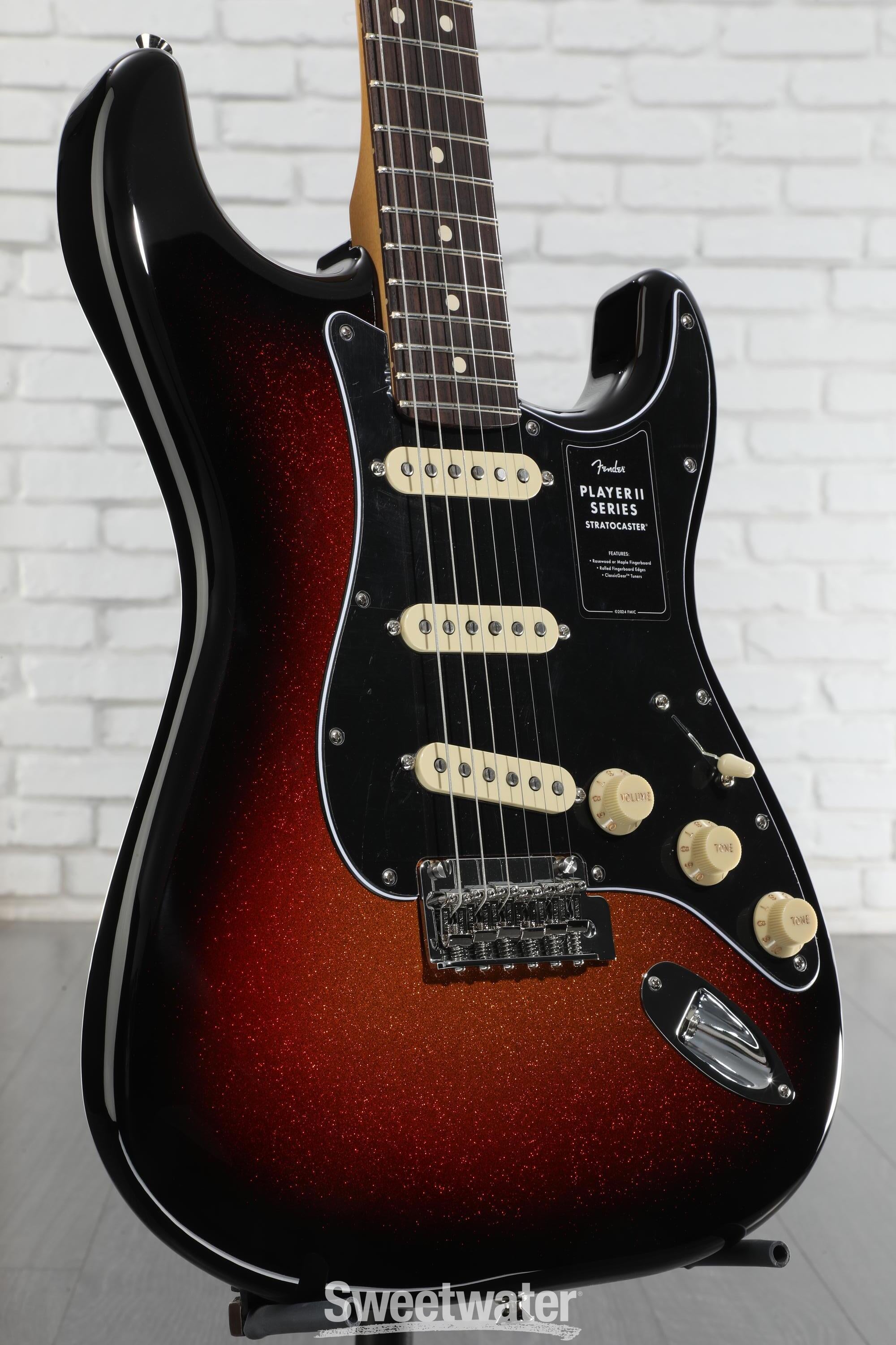 Fender Player II Stratocaster Electric Guitar - Limited-edition Sparkle 3-color Sunburst