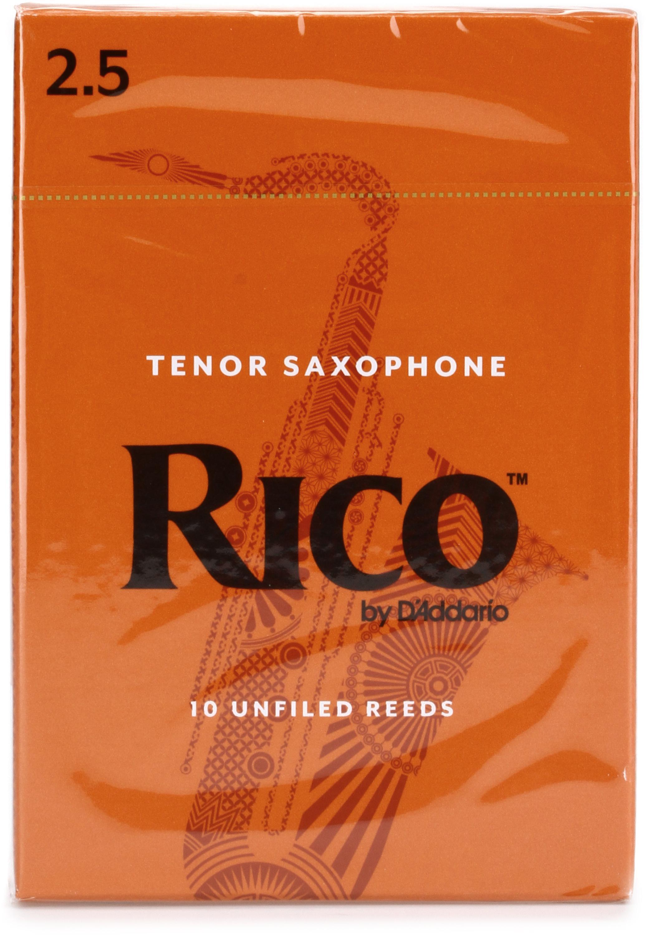 D'Addario RKA1025 - Rico Tenor Saxophone Reeds - 2.5 (10-pack