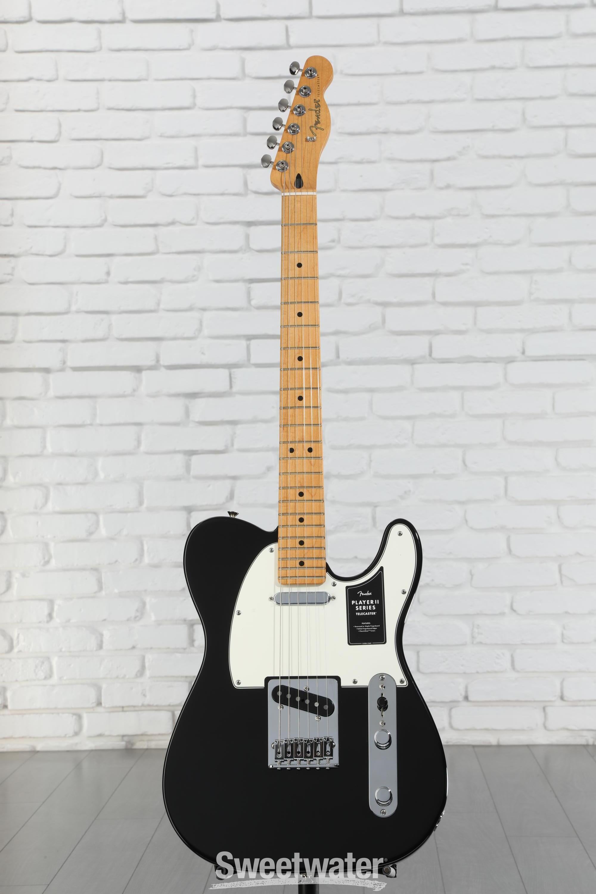 ギター Fender Player II Telecaster Black Maple Fender Player II Telecaster Electric Guitar - Black with