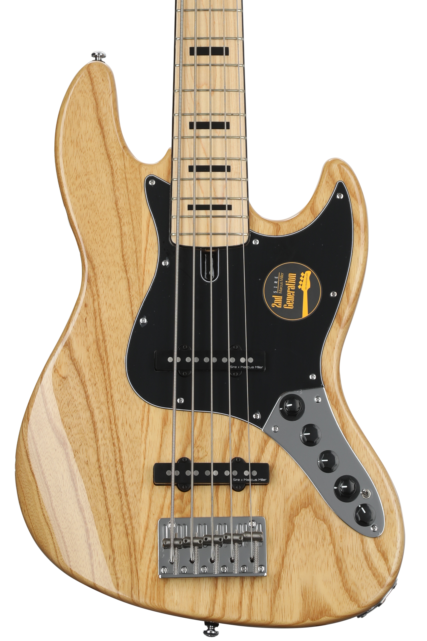 Sire Marcus Miller V7 Vintage Swamp Ash 5-string Bass Guitar - Natural