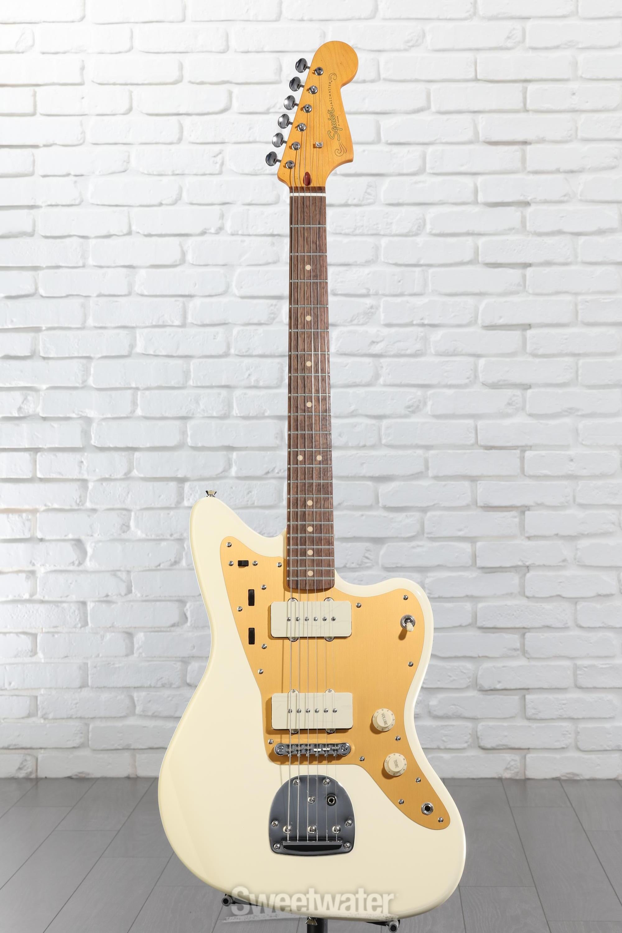 Squier J Mascis Signature Jazzmaster - Vintage White with Indian