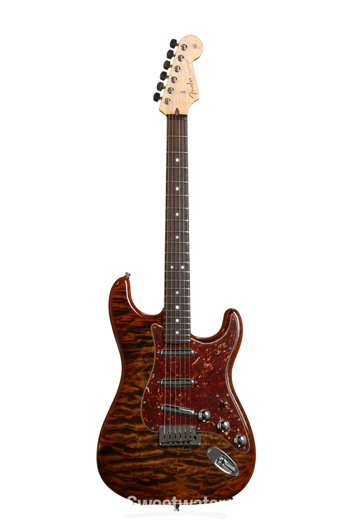 Fender Custom Shop Quilt Maple Top Artisan Stratocaster - Tigereye Reviews  | Sweetwater