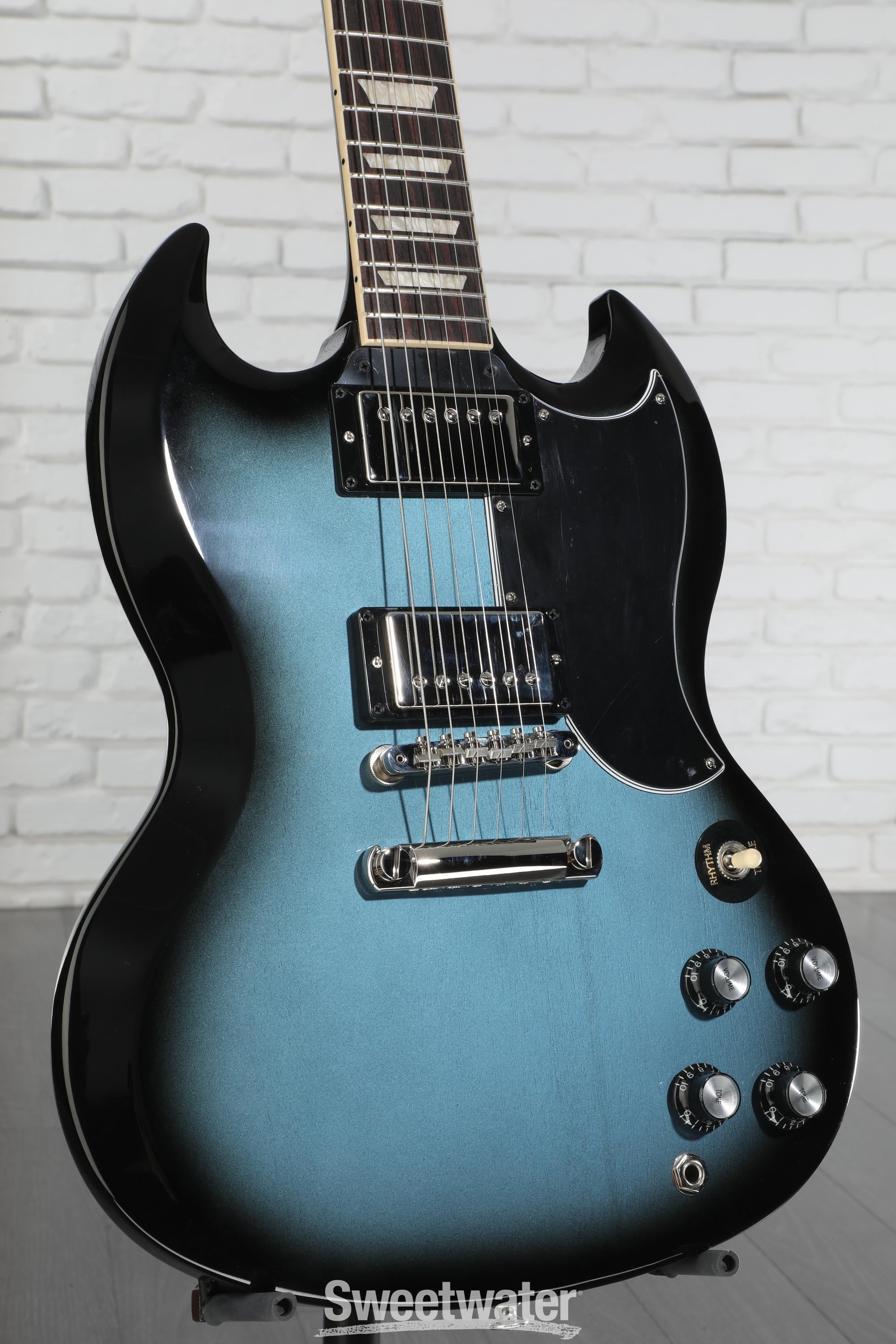 ギター Gibson SG '61 pelham blue relic Gibson SG Standard '61 Electric Guitar - Pelham Blue | Sweetwater