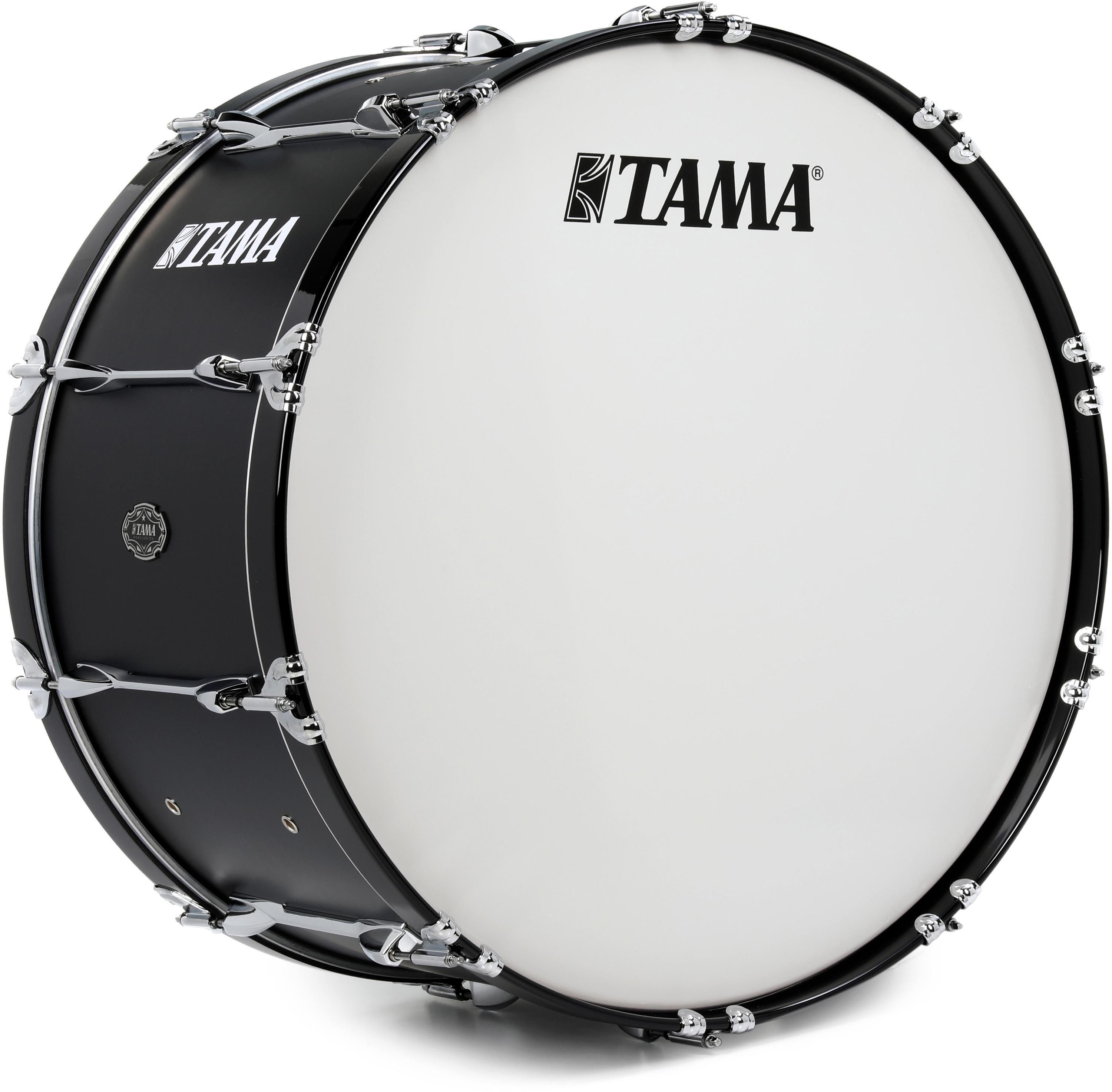 Tama Fieldstar Marching Bass Drum - 14 x 28 inch - Satin Black | Sweetwater