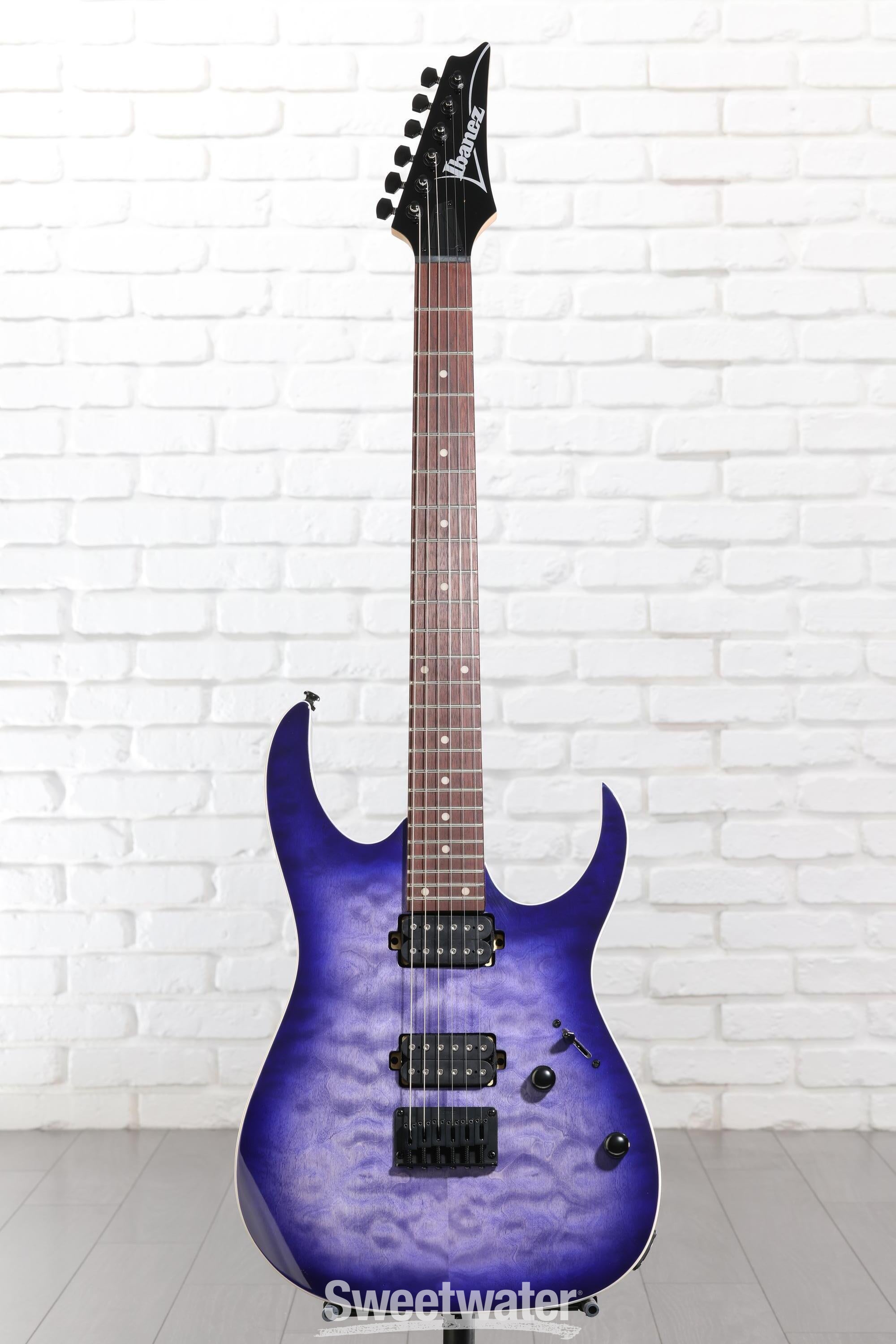 Ibanez RG421QM Electric Guitar - Cerulean Blue Burst | Sweetwater