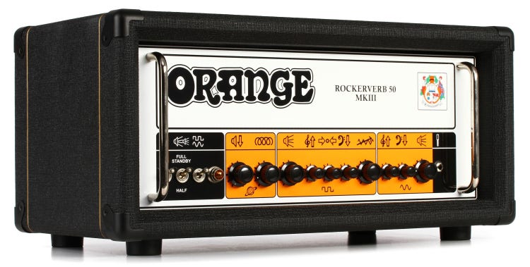 Orange Rockerverb 50 MKIII - 50-watt 2-channel Tube Head - Black