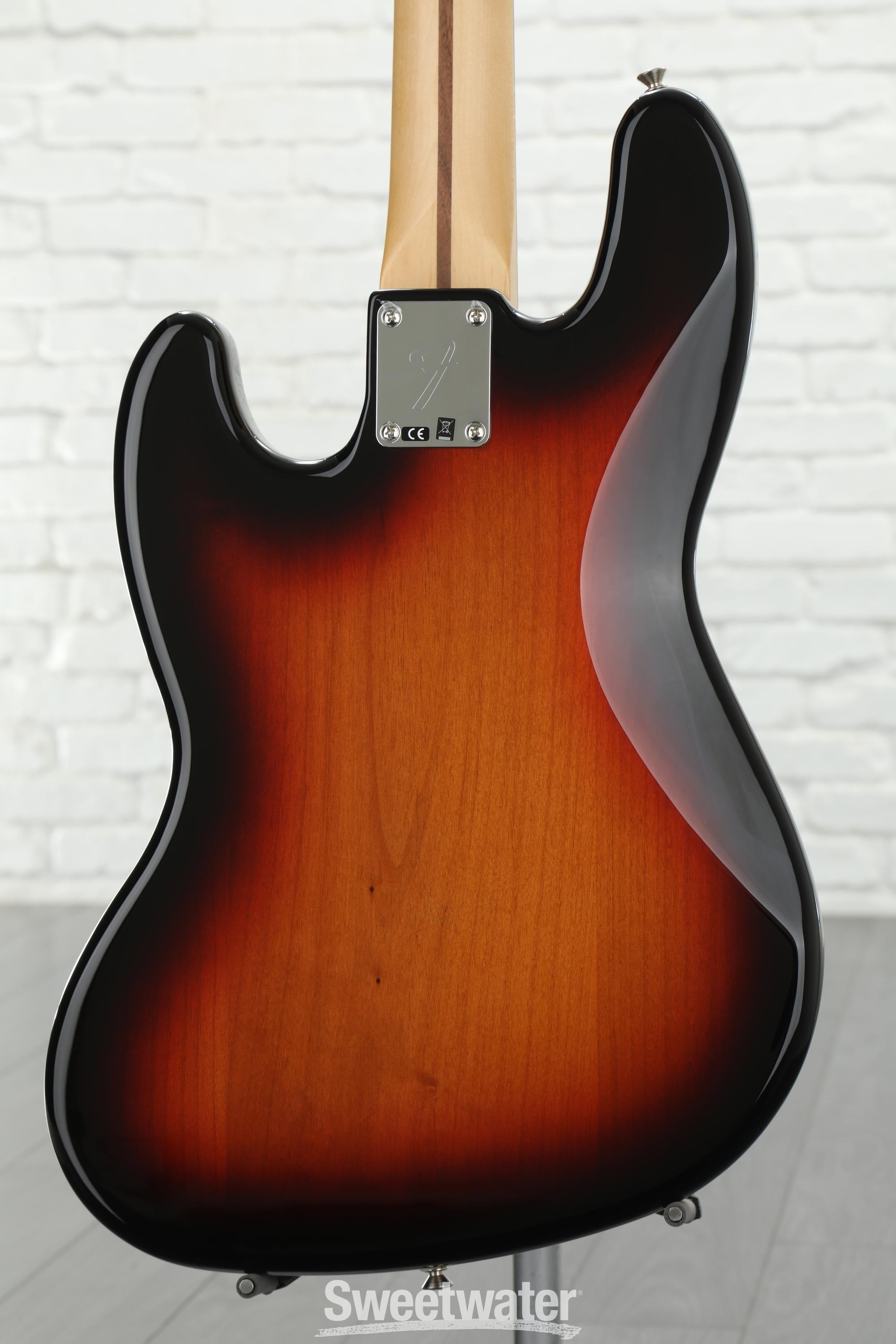 ベース Fender Player Series Jazz Bass Frettless Fender Player Fretless Jazz Bass - Polar White with Pau