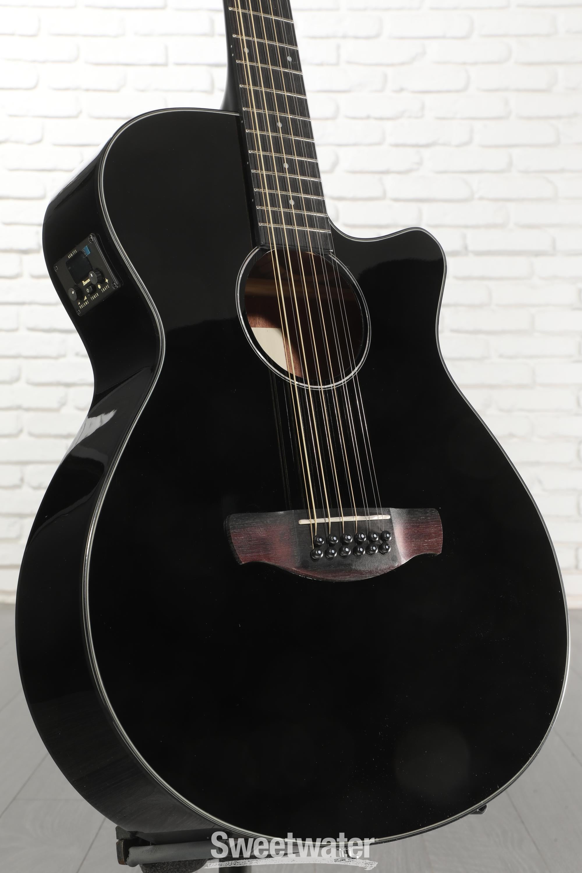 Photo of Ibanez AEG5012 12-string Acoustic-electric Guitar - Black