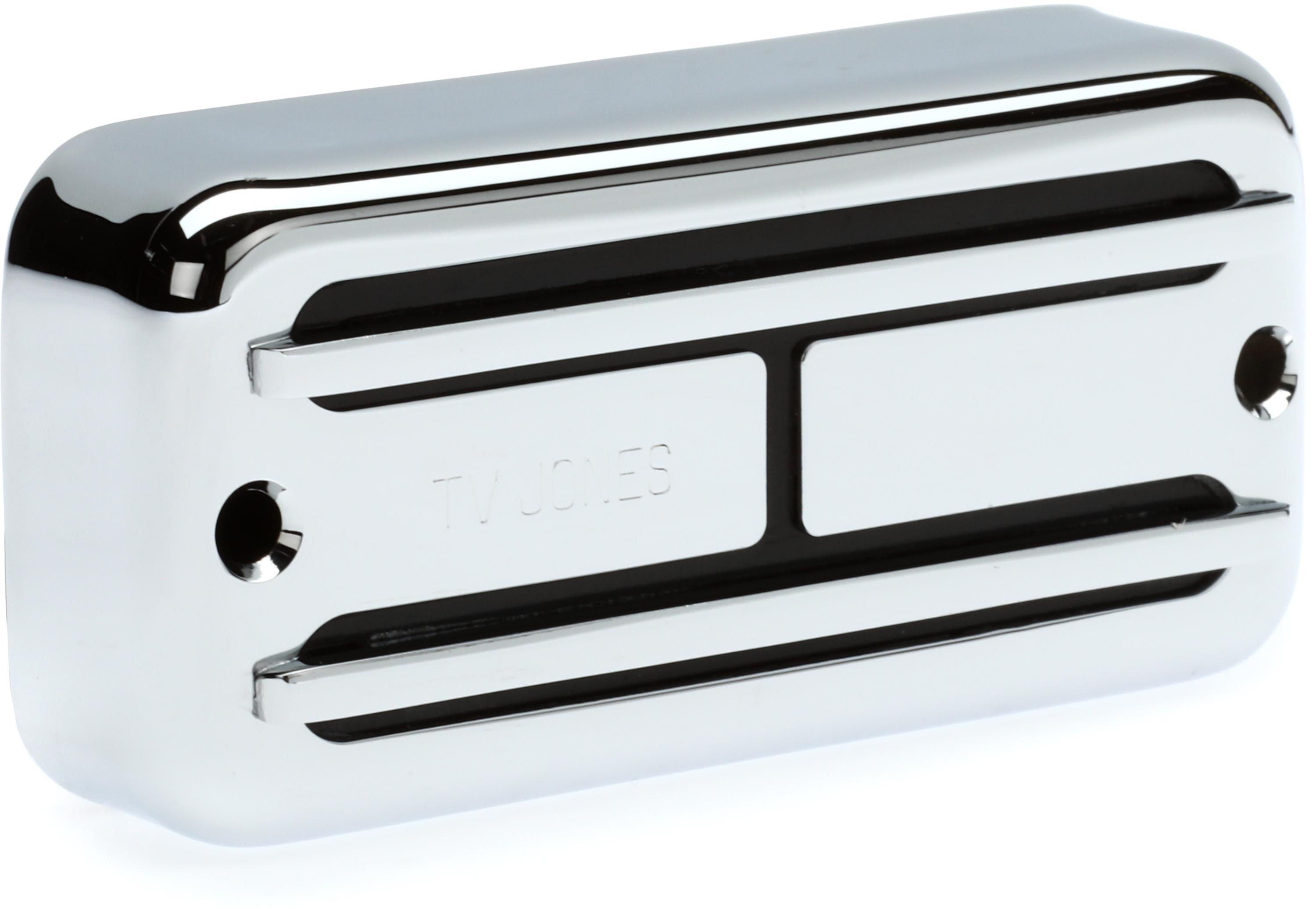 TV Jones Super'Tron Neck Humbucker Pickup - Chrome | Sweetwater