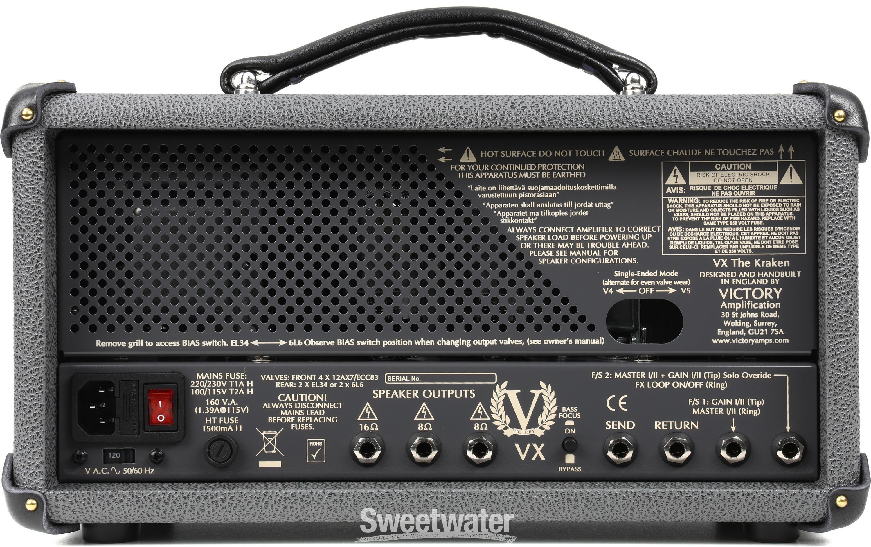 Victory Amplification VX The Kraken 50-watt Tube Head - Wooden 