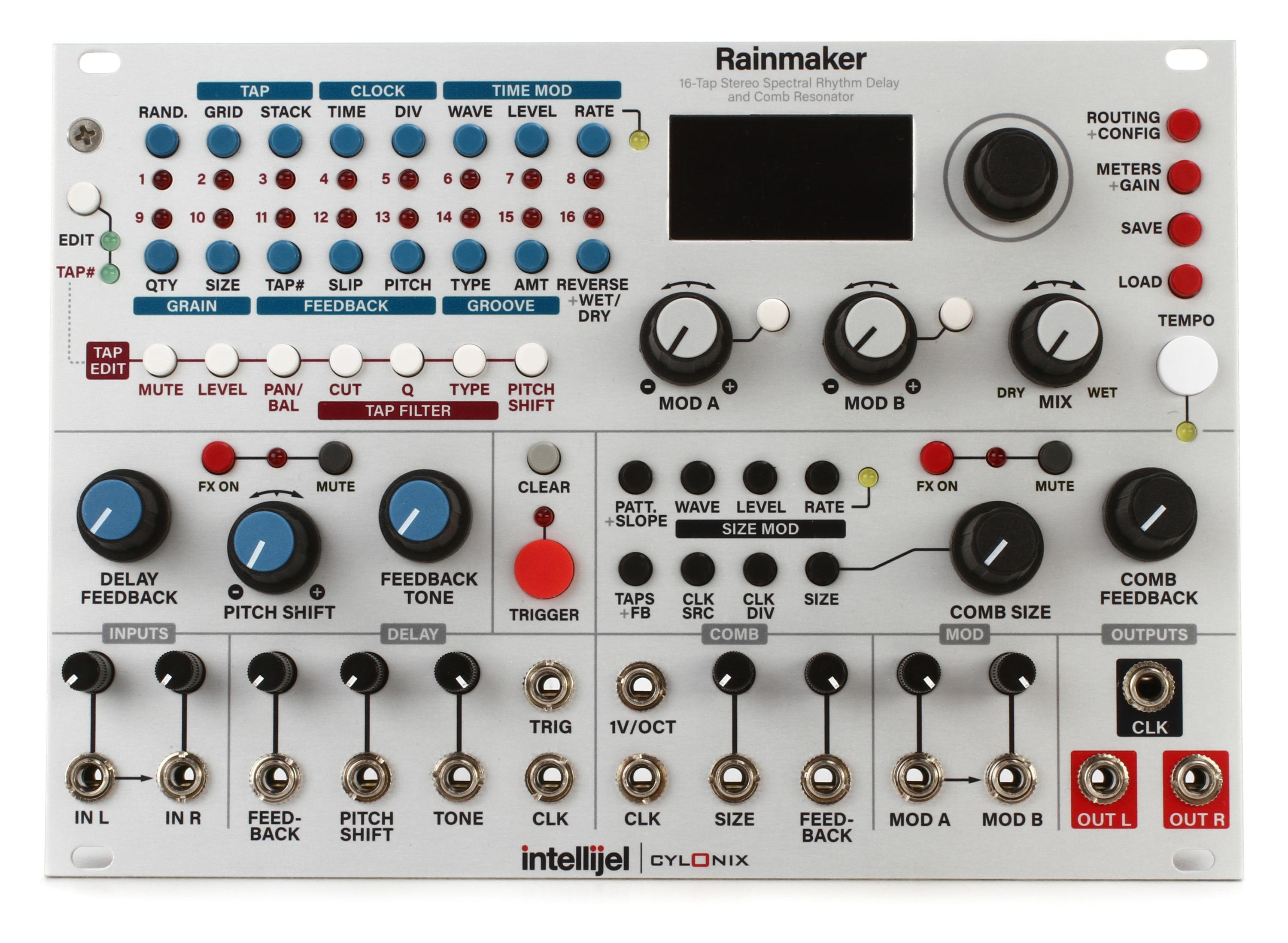 Intellijel Cylonix Rainmaker Eurorack Stereo Rhythmic Delay and