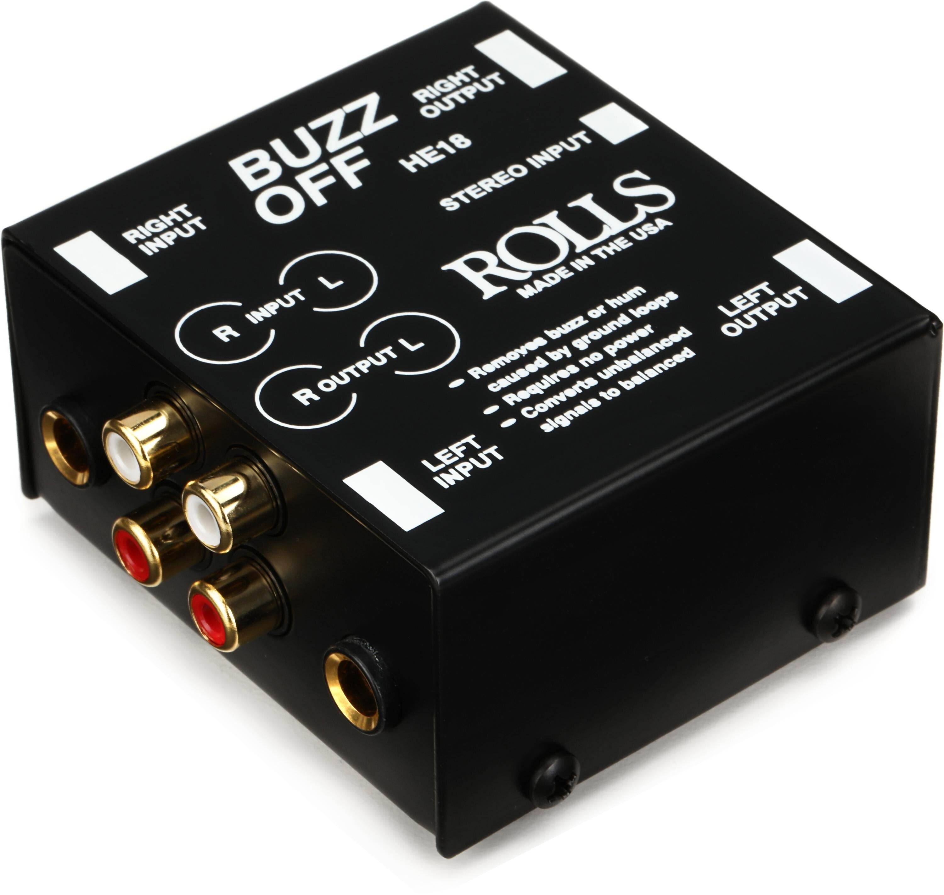 Rolls HE18 2-channel Audio Hum and Buzz Remover | Sweetwater