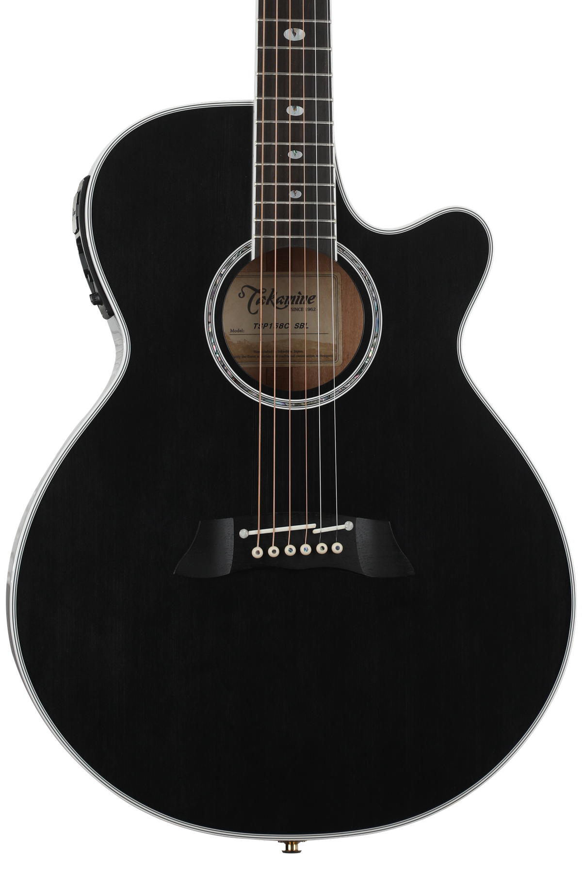 TAKAMINE　TPU408 TBS Takamine TSP-158C Acoustic-Electric Guitar - See-Thru Black